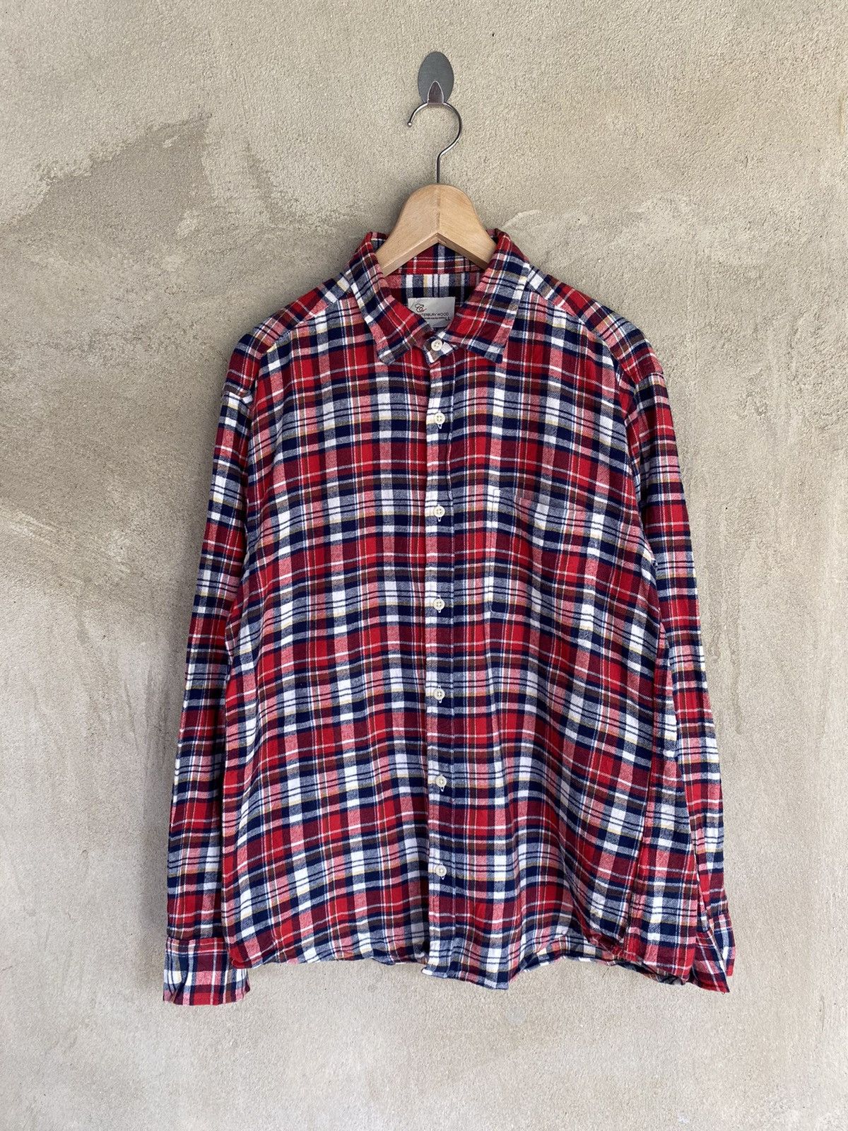 Canterbury of New Zealand Vintage Canterbury Wood Plaid Tartan Flannel Shirt Size US L / EU 52-54 / 3 - 2 Thumbnail