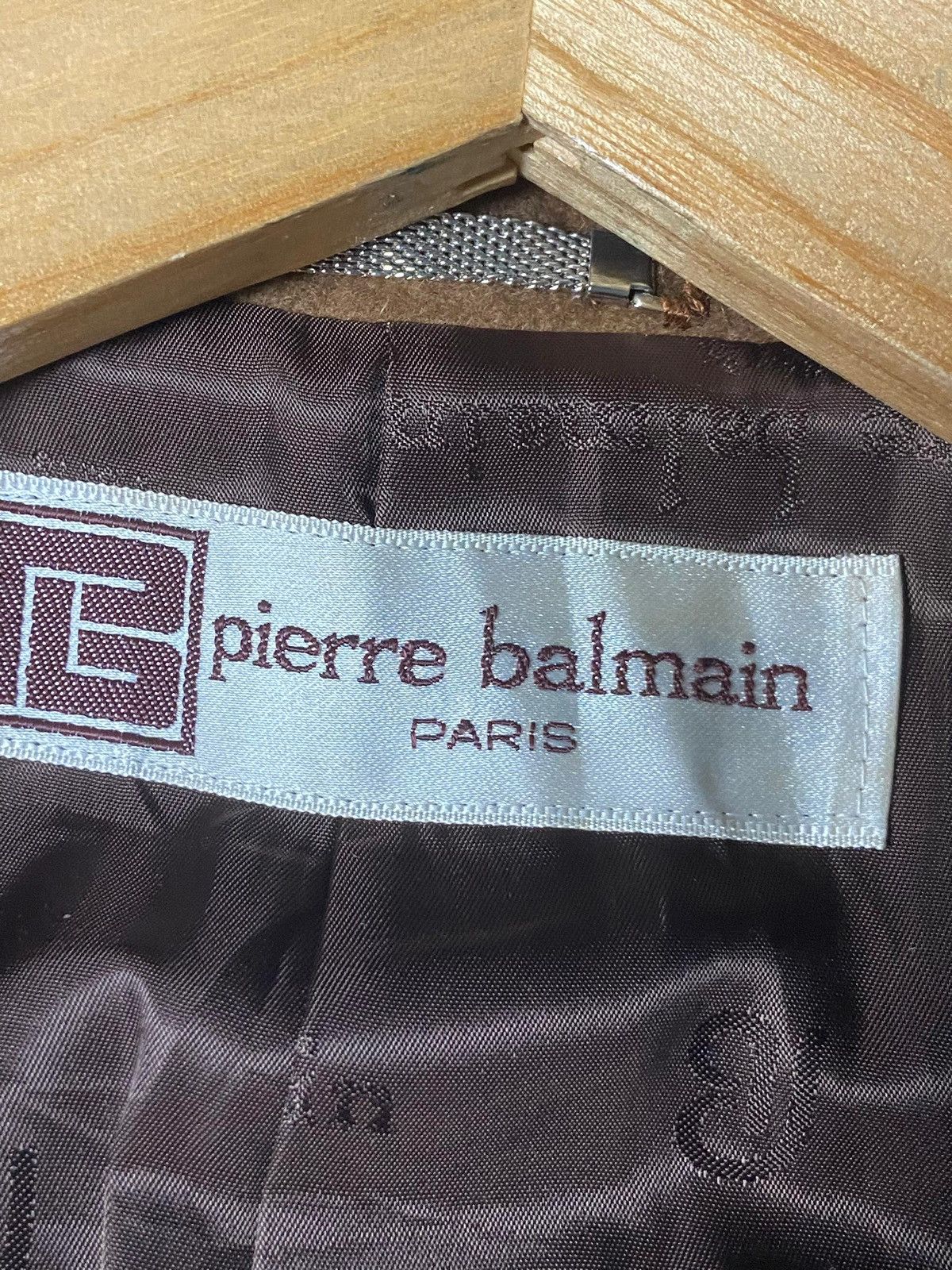 Designer × Pierre Balmain × Vintage Vintage PIERRE BALMAIN Wool Long Coat (133) Size US XXS / EU 40 - 6 Thumbnail