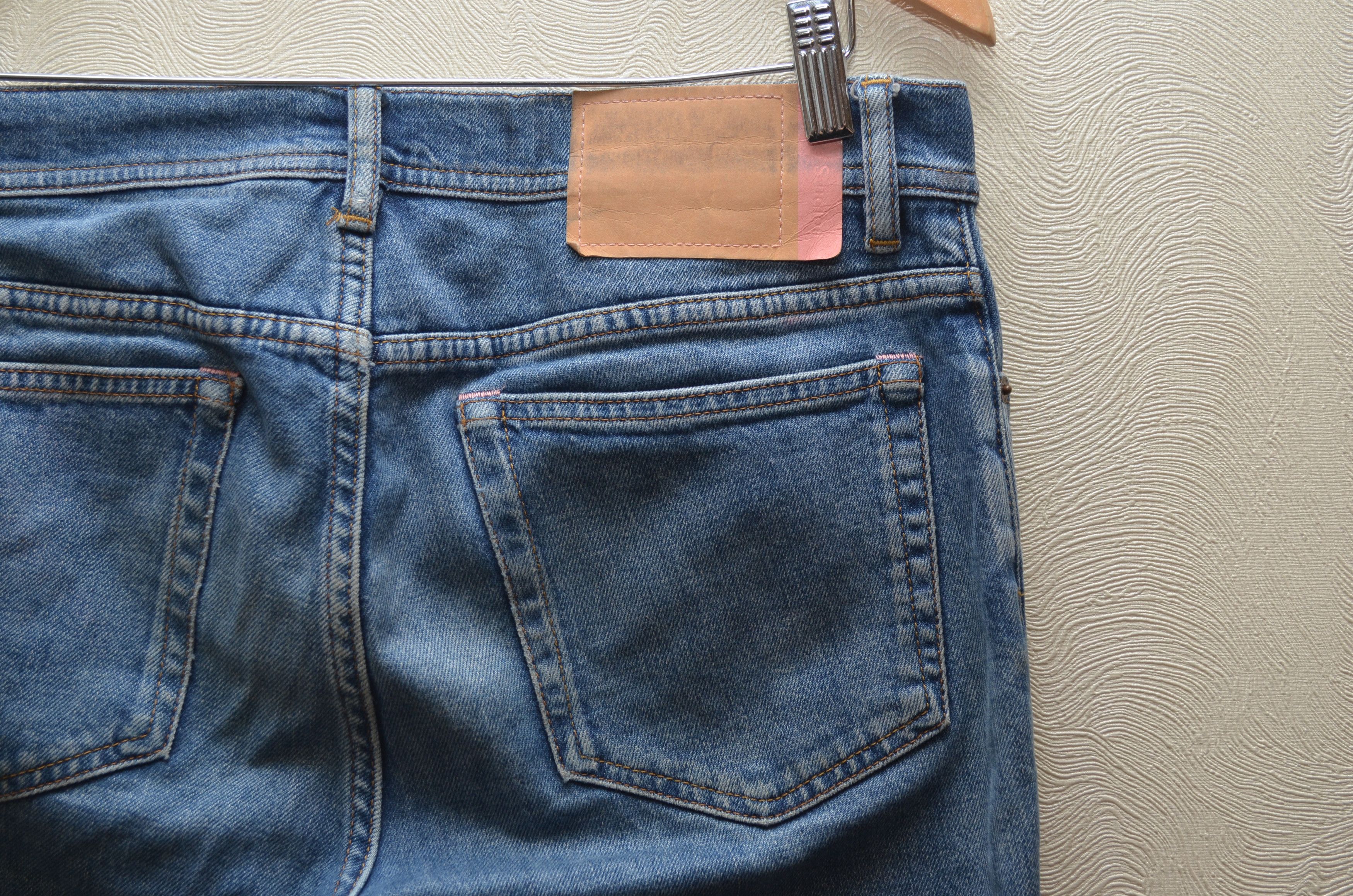 Acne Studios Bla Konst North Mid Blue Denim Jeans Sz W30 L30