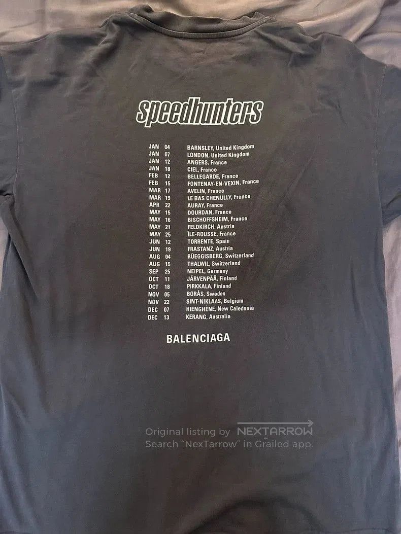 Balenciaga Balenciaga Speedhunters Band Tee. Size US XXS / EU 40 - 2 Thumbnail