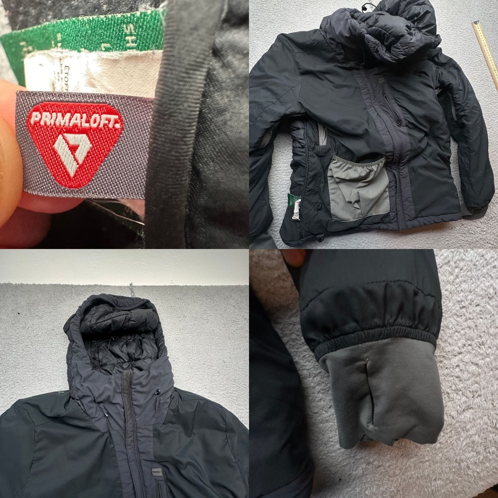 Vintage LL Bean Rangeley Primaloft Fill Ski Hooded Jacket Men Medium Nylon Quilted Black Jacket Mens M Skiing Long Zip Hooded Pockets Zipper Size US M / EU 48-50 / 2 - 8 Thumbnail