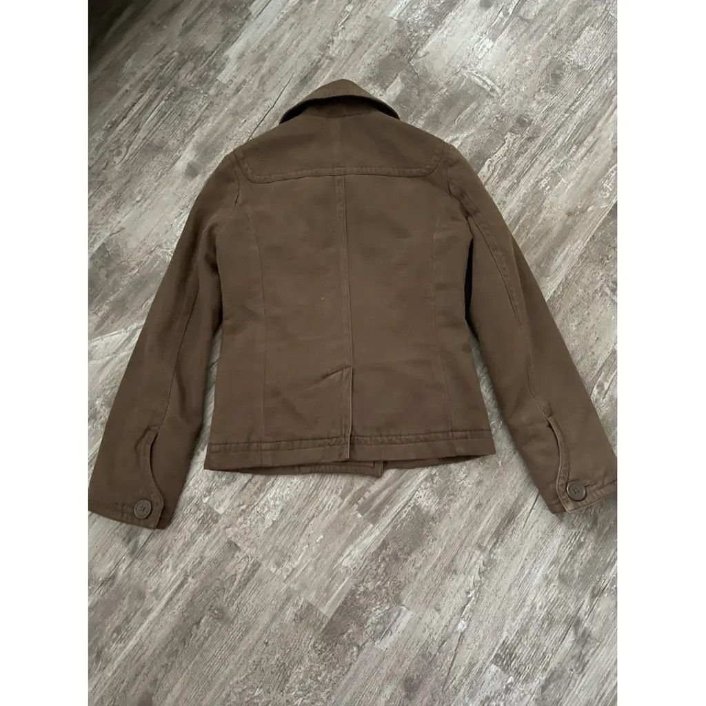 Other American Eagle Brown Peacoat - Cotton, XS - Striped Lining Size XS / US 0-2 / IT 36-38 - 2 Thumbnail