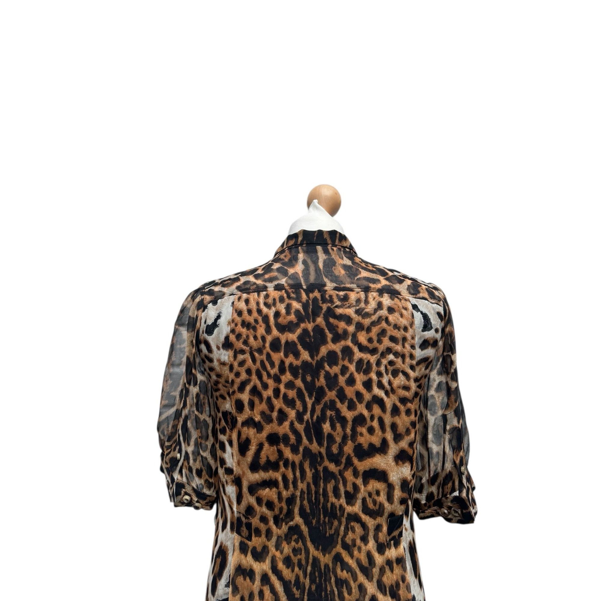 Yves Saint Laurent Tom Ford Leopard Silk Dress Size XS / US 0-2 / IT 36-38 - 6 Thumbnail