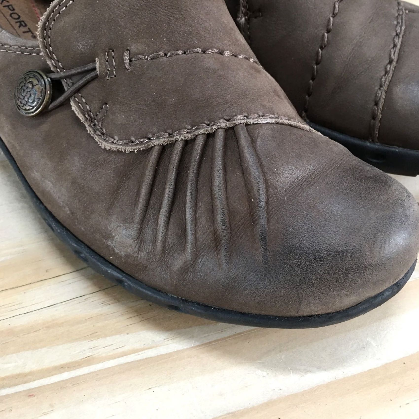 Rockport Rockport Cobb Hill Loafer Womens 6.5M Brown Penfield Paulette Nubuck CG8932 Casual Shoes Ladies Brown Footwear Size US 7 / IT 37 - 5 Thumbnail