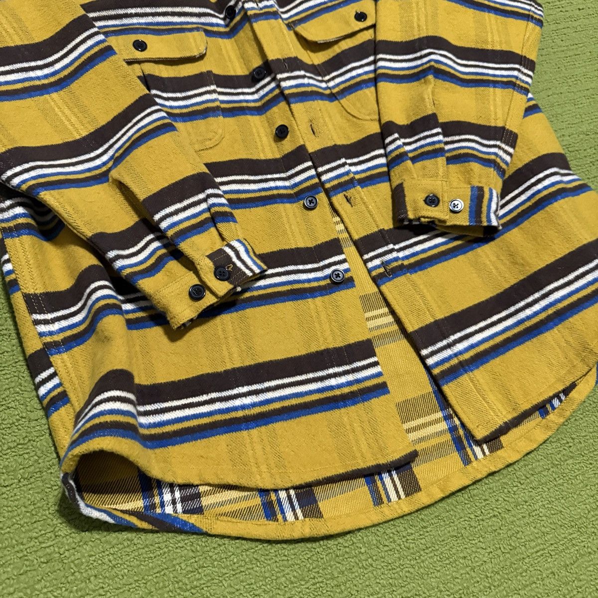 Monitaly Giorgio Work Shirt Yellow cotton Flannel size M Size US M / EU 48-50 / 2 - 3 Thumbnail