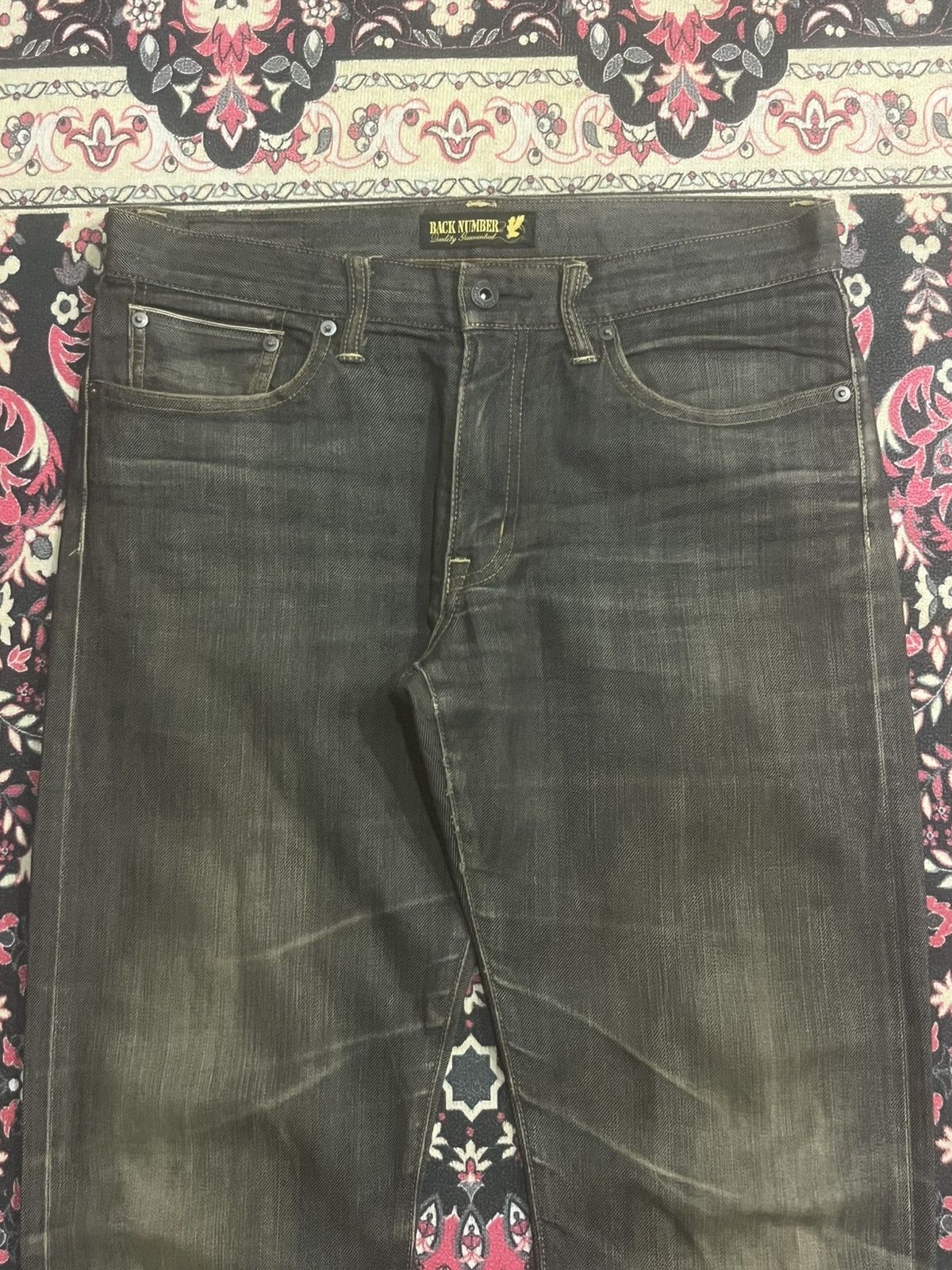 Kapital Japanese Back Number Rusty Wash Tight Straight Selvedge Jean Size US 32 / EU 48 - 4 Thumbnail