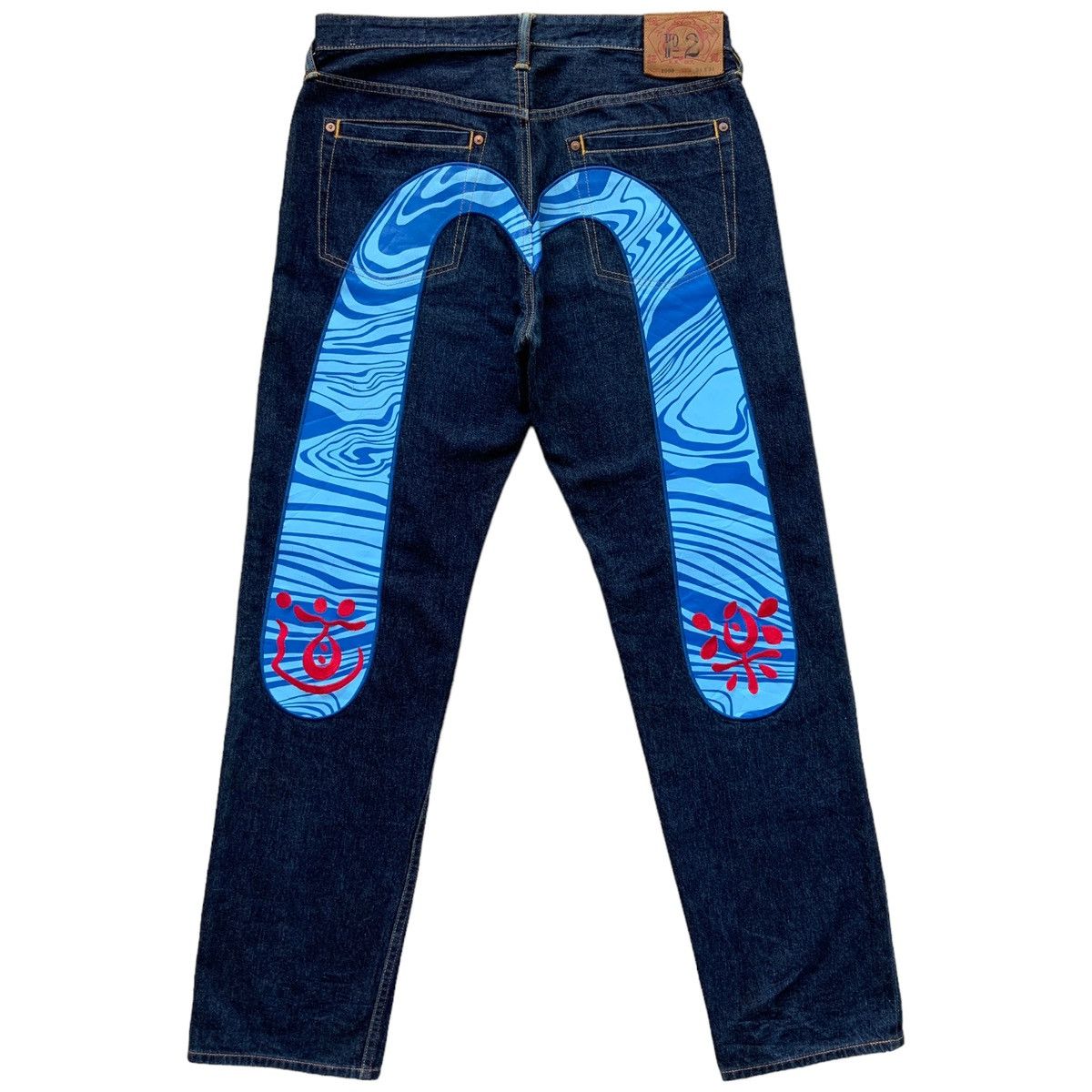 image of Evisu No.2 Daicock Selvedge Jeans in Denim, Men's (Size 34)