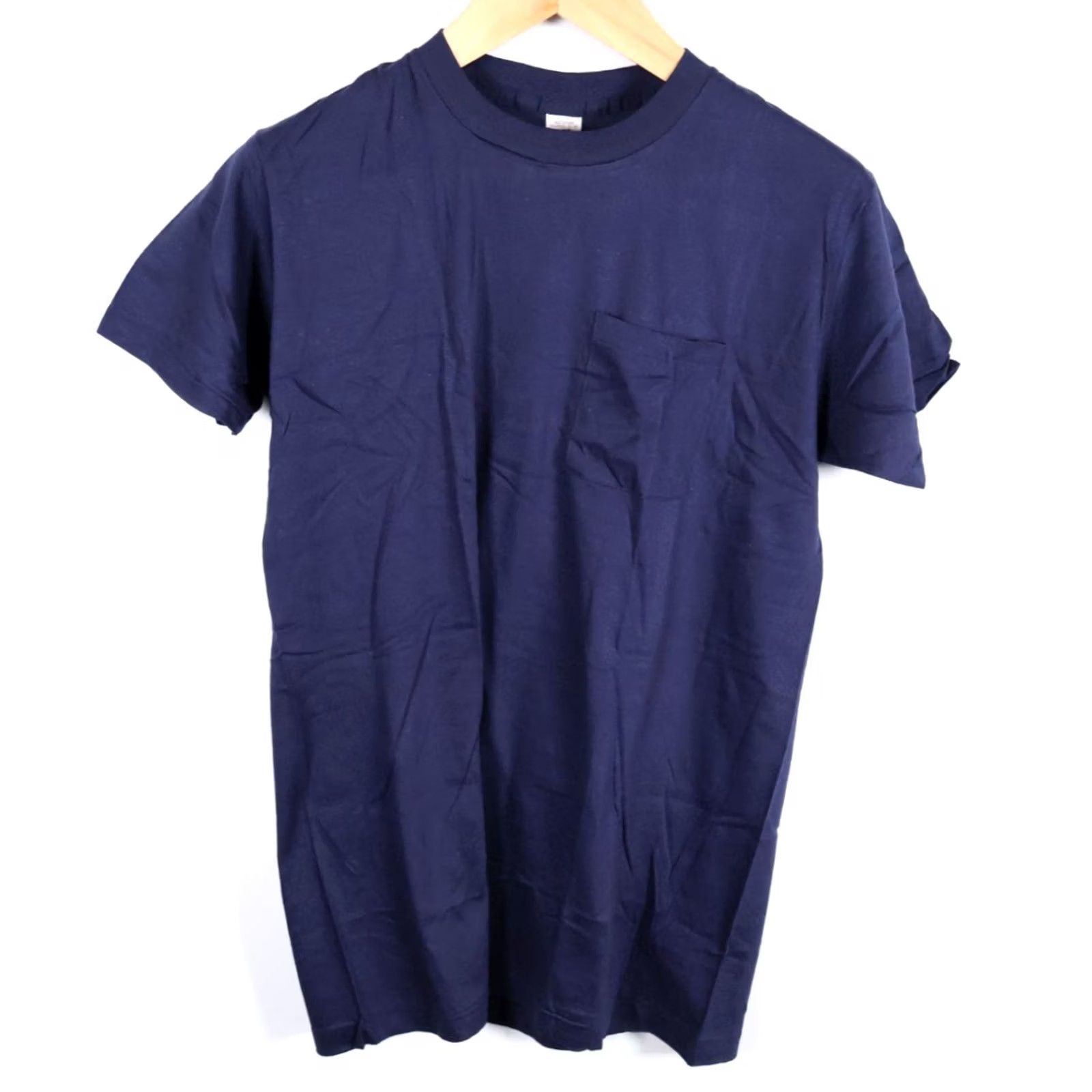 Fruit Of The Loom VINTAGE Fruit of the Loom T-Shirt Men XL Blue 70s 80s VTG Cotton Short Sleeve Crew Neck Graphic Tee Small Marks Size US M / EU 48-50 / 2 - 2 Thumbnail
