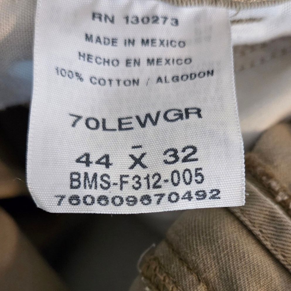 Wrangler Men's Wrangler Khaki Pants - Size 44x32 - Classic Style Size US 44 / EU 60 - 7 Thumbnail