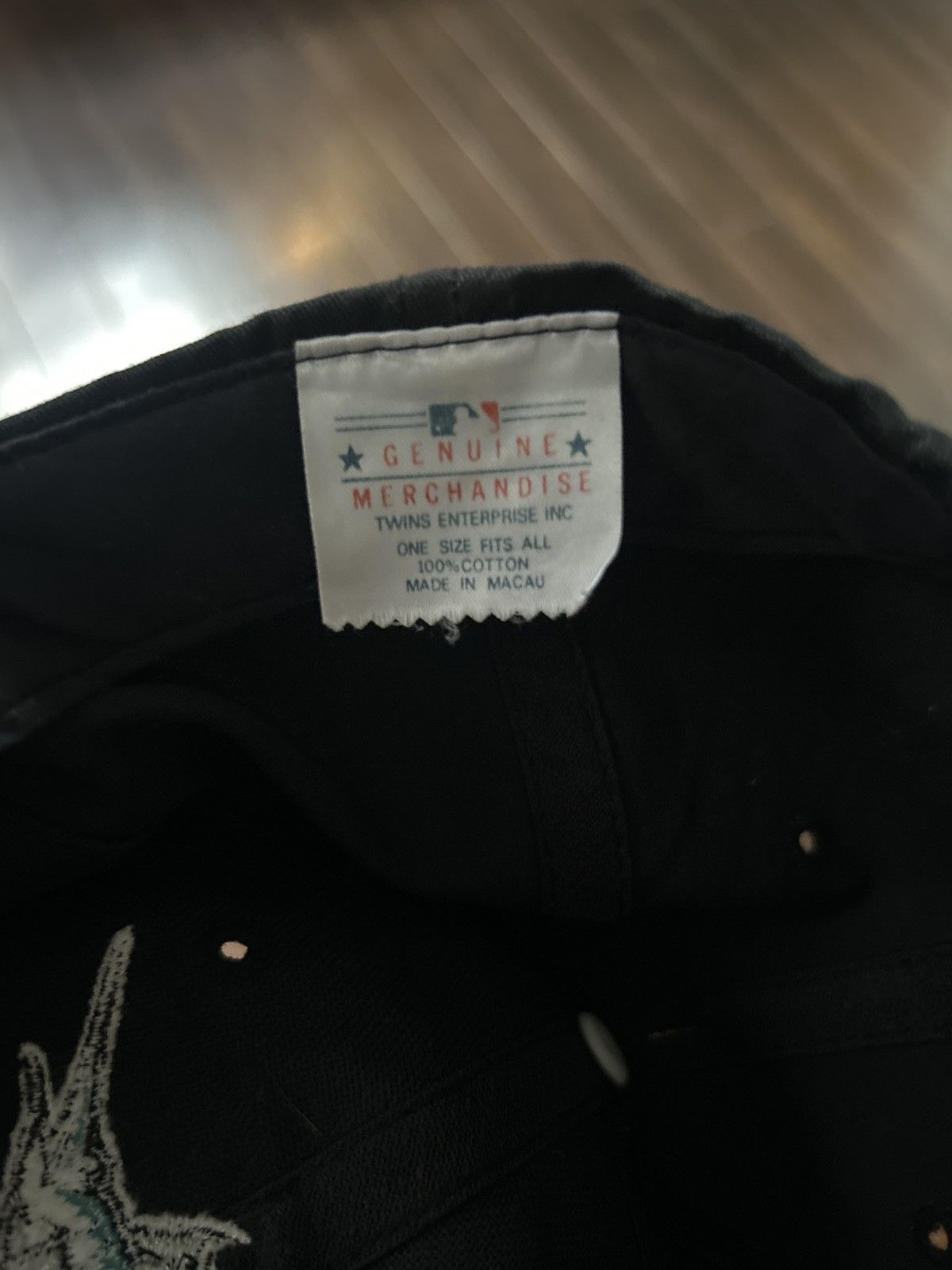 MLB Florida Marlins mlb black hat! Size ONE SIZE - 3 Thumbnail