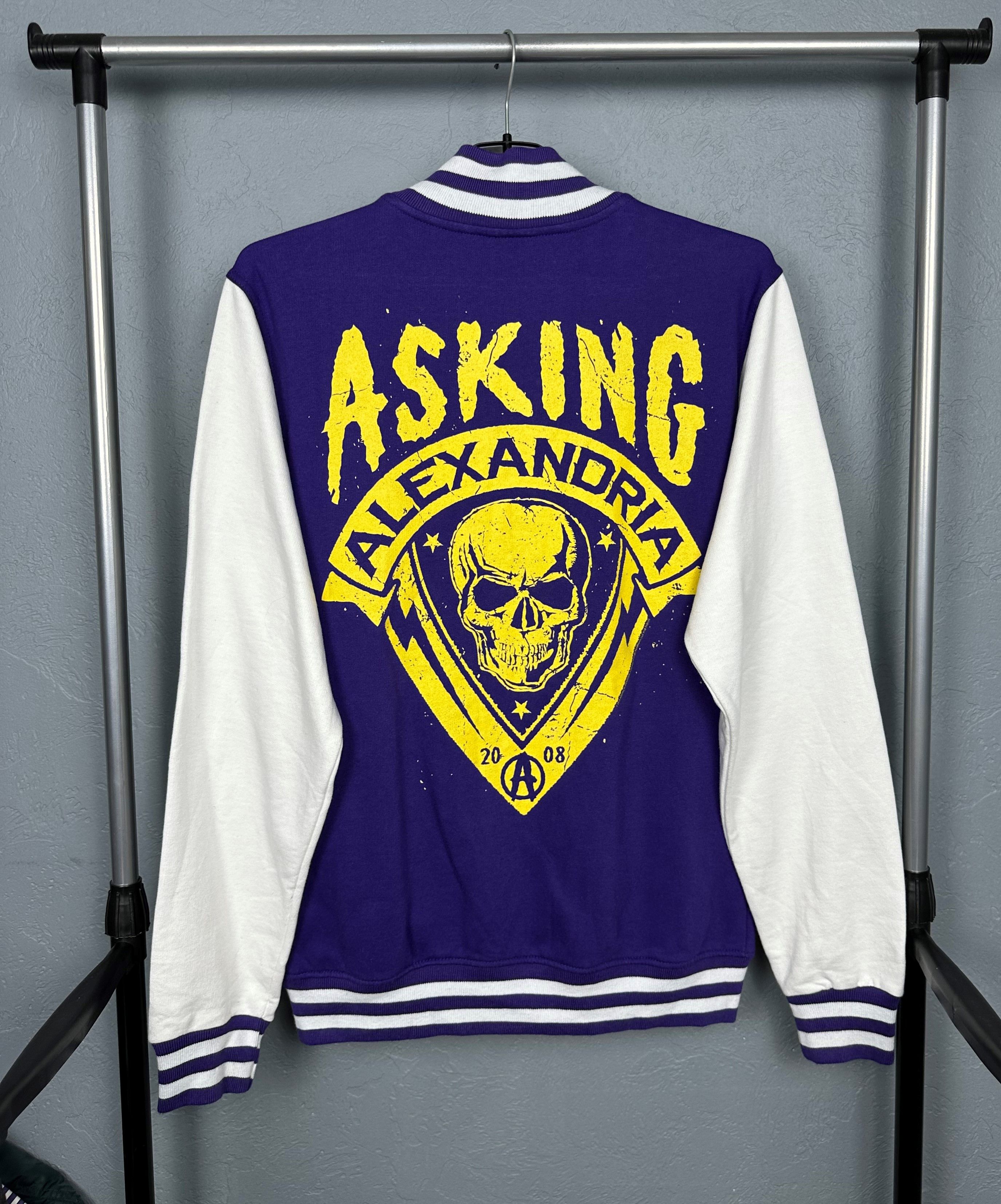 Band Tees × Vintage Asking Alexandria Rock Band Bomber Jacket 2008 Y2K Size US S / EU 44-46 / 1 - 1 Thumbnail