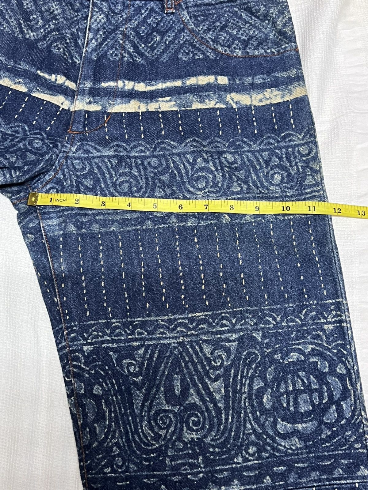 Jean Paul Gaultier 🔥HOT DROPS🔥JEAN PAUL GAULTIER DENIM FULLPRINT Size US 32 / EU 48 - 5 Thumbnail