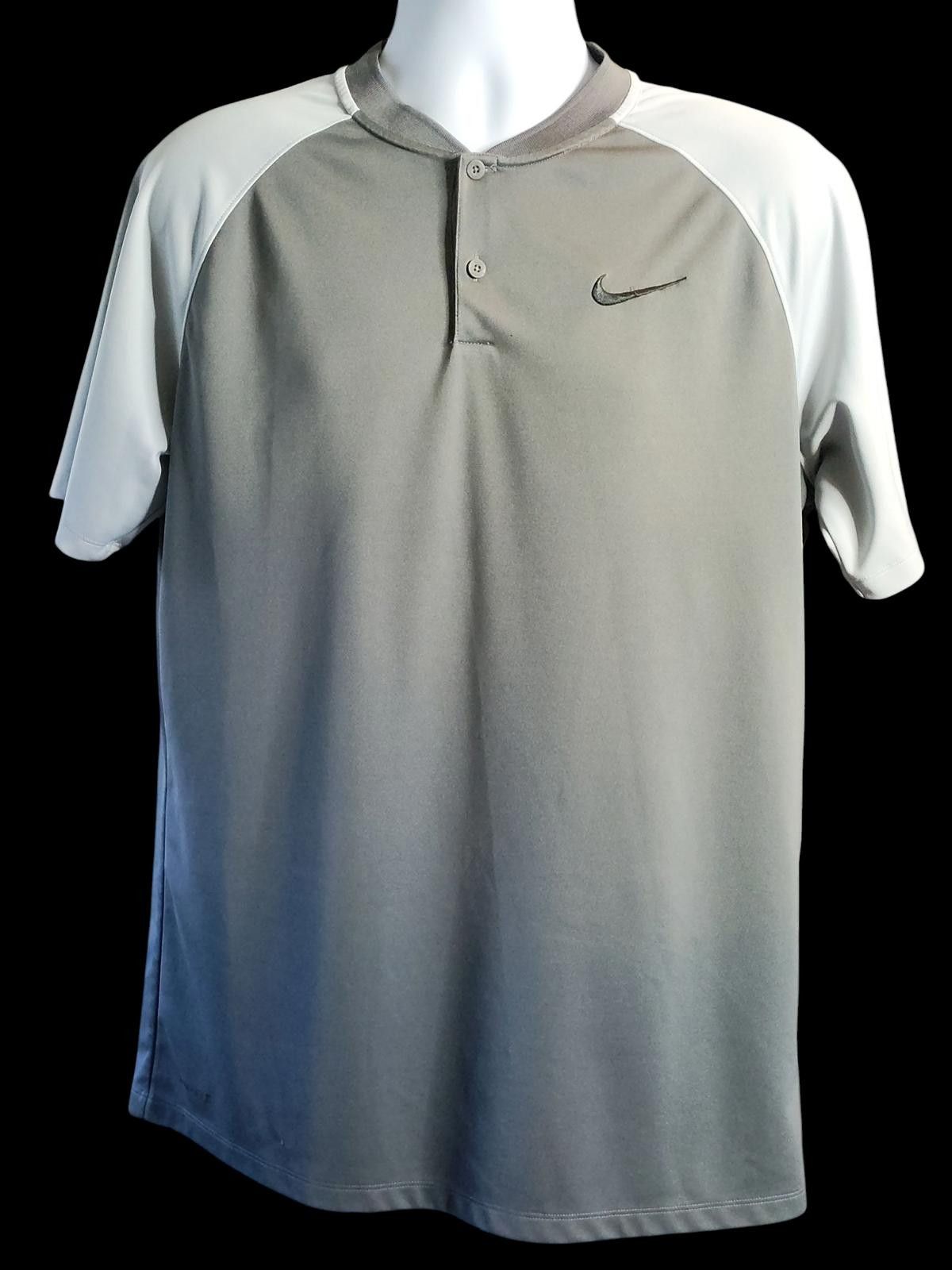 Nike Nike Men's Short Sleeve Activewear Henley T-Shirt Size US M / EU 48-50 / 2 - 3 Thumbnail