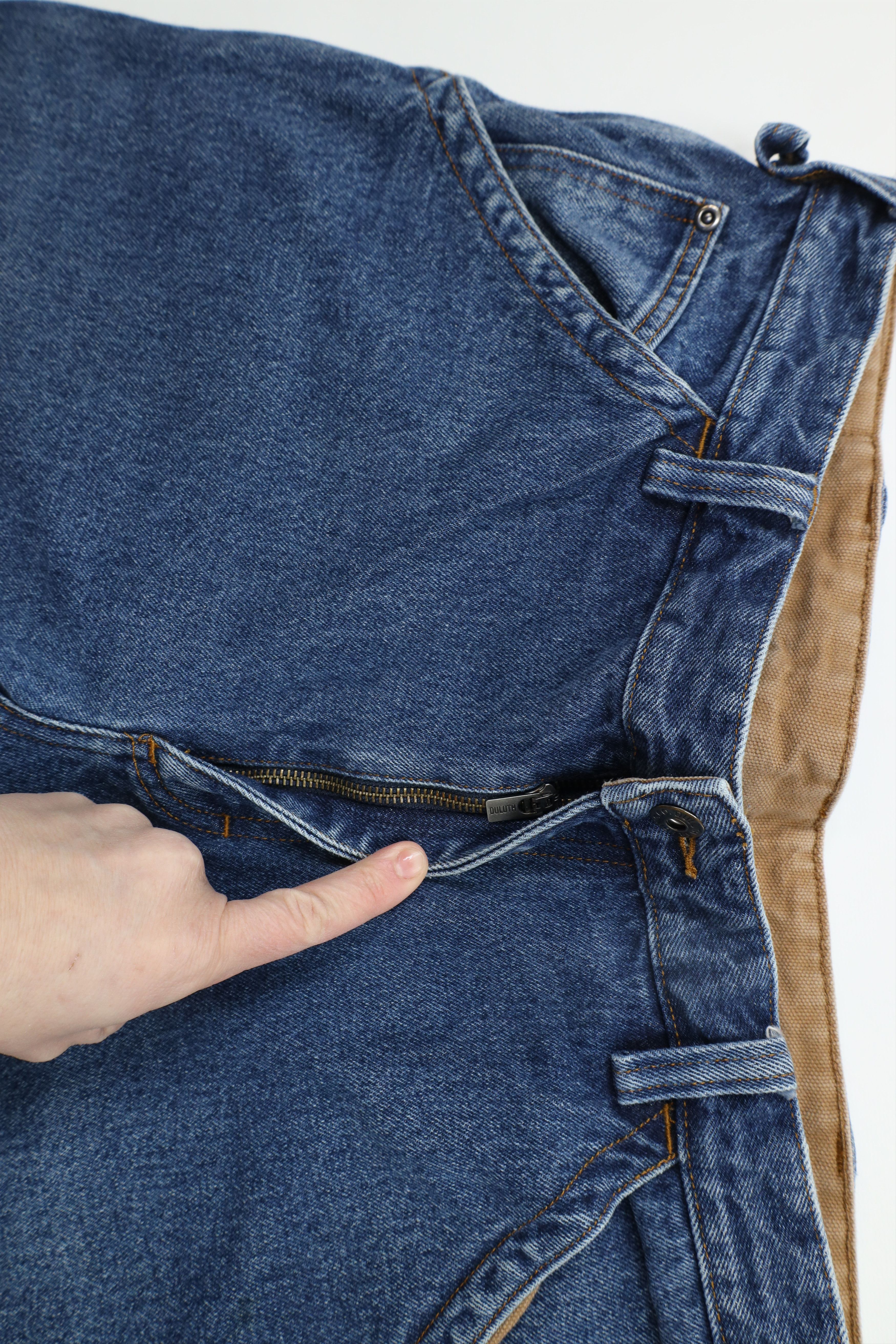 Duluth Trading Company × Vintage Duluth Trading Co Fit Ballroom Carpenter Wide Leg Jeans Size US 38 / EU 54 - 9 Thumbnail