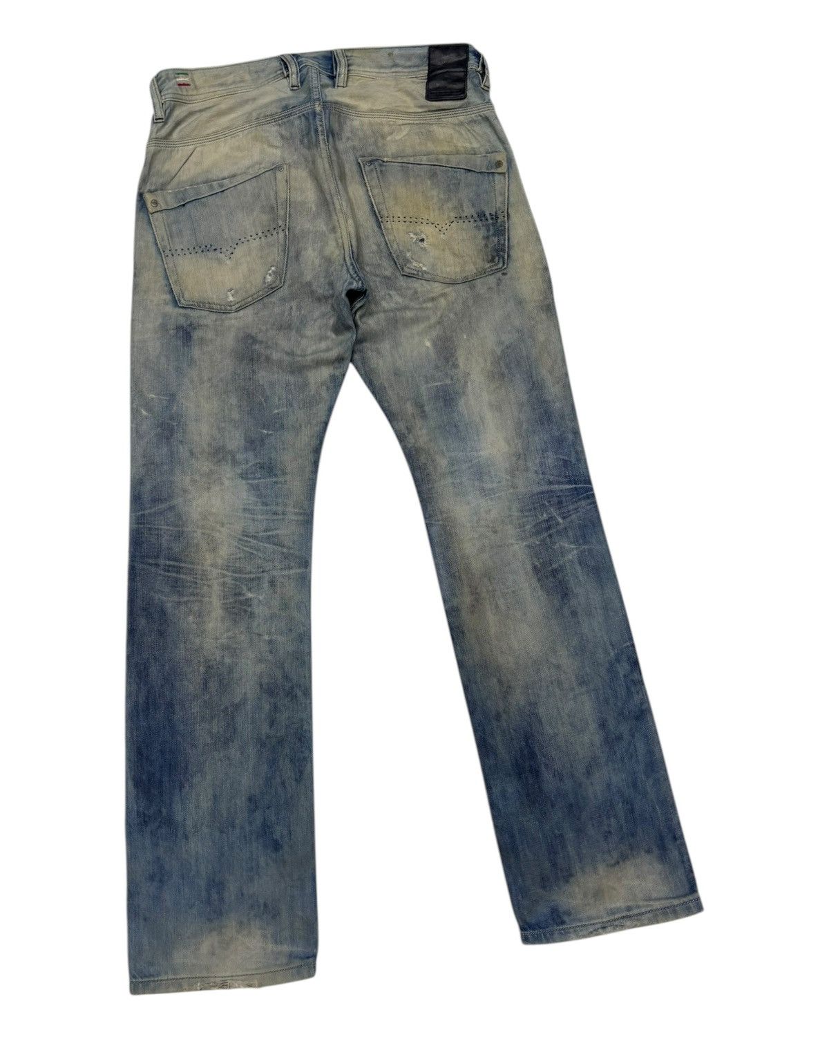 Diesel 🔥OG DIESEL ROCKSTAR BLEACH DISTRESSED DENIM JEANS Size US 32 / EU 48 - 4 Thumbnail