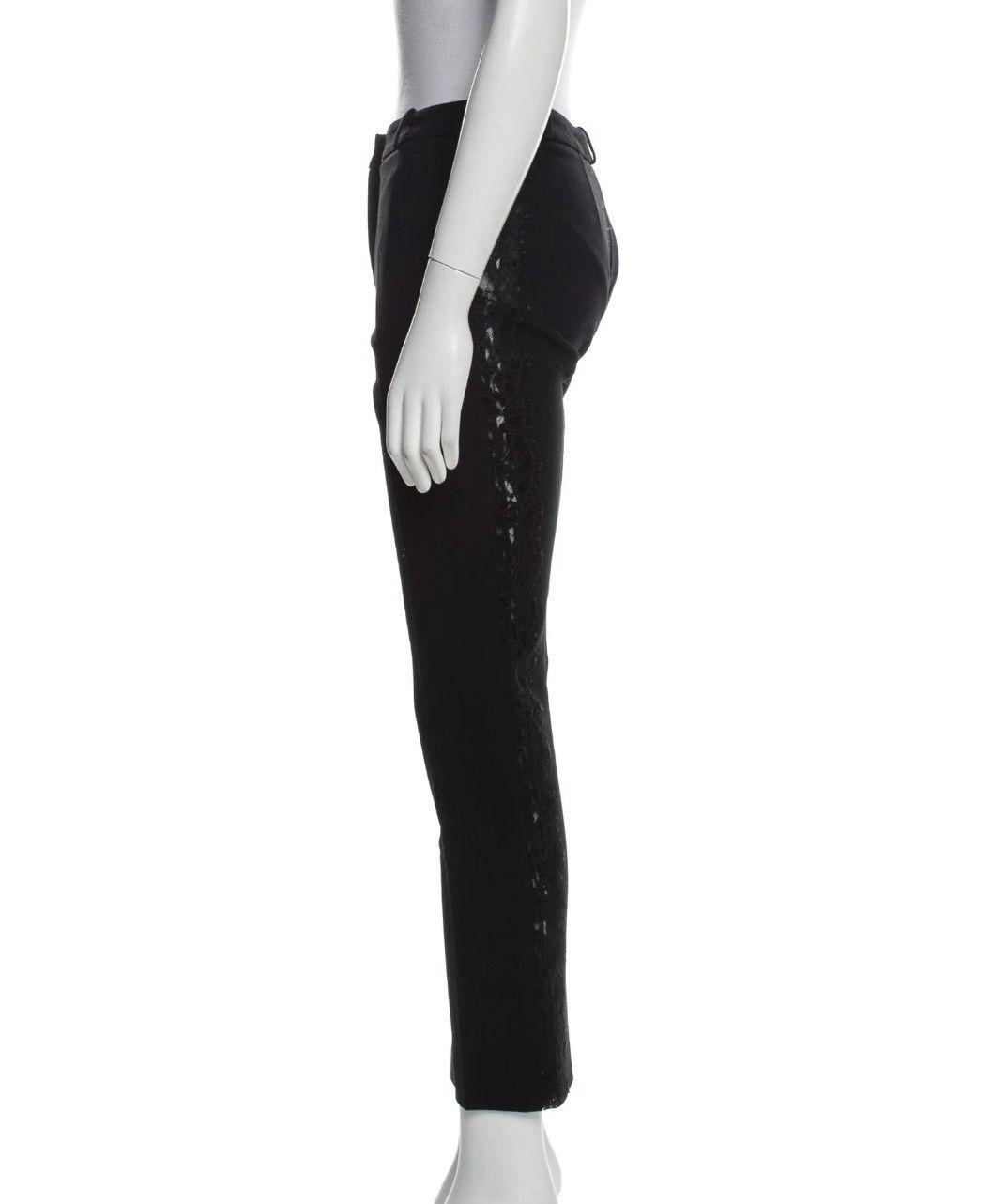 Emilio Pucci Emilio Pucci Wool Pants – Size 8 – Black – Lace Trim – Mid- Size 30" / US 8 / IT 44 - 7 Thumbnail