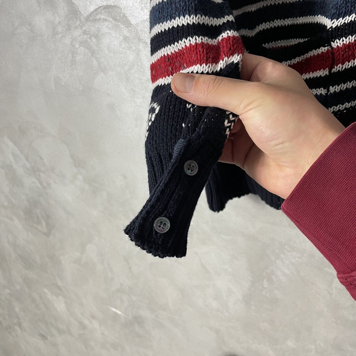 Thom Browne Thom Browne Fish Fair Isle Knit Cardigan Size US M / EU 48-50 / 2 - 11 Thumbnail