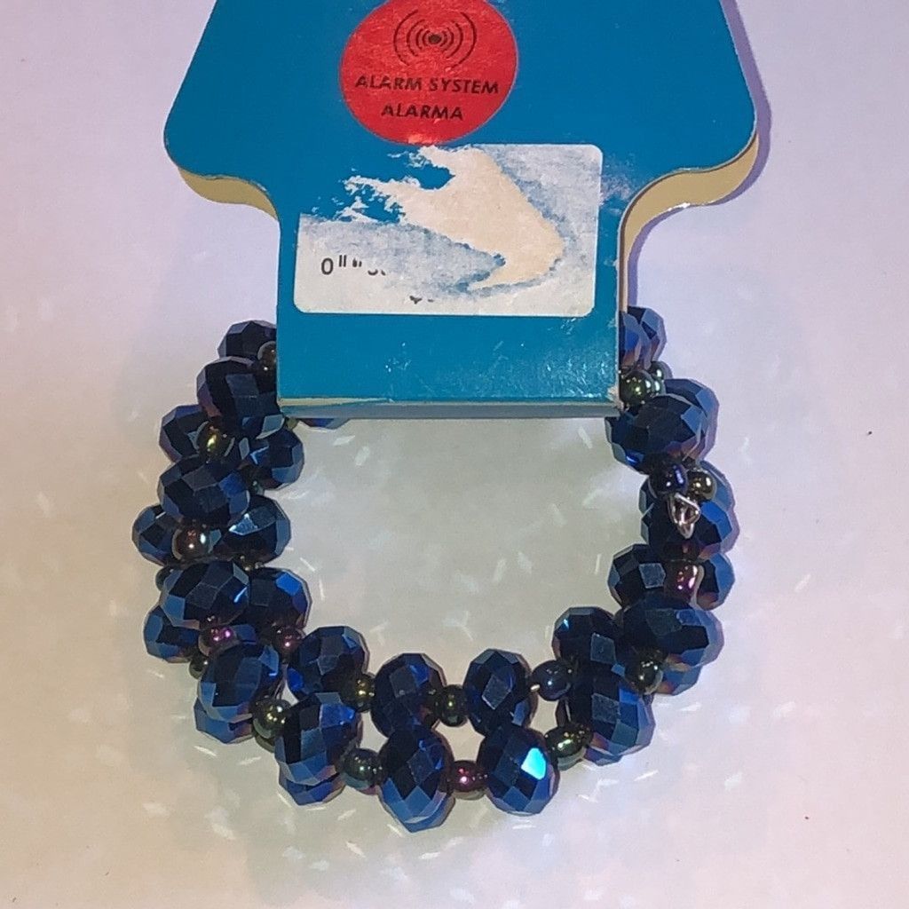 Rainbow Rainbow Blue Beaded Boho Wrap Bracelet Size ONE SIZE - 4 Thumbnail