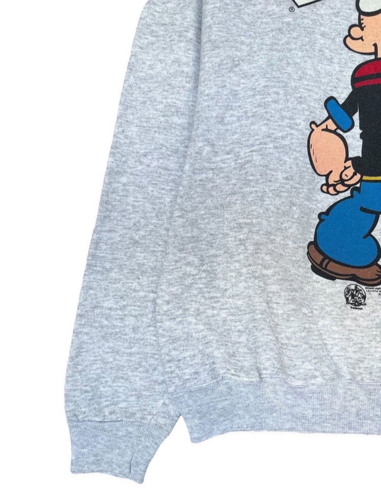 Cartoon Network × Vintage Vintage 90s Popeye Sweater Popeye Crewneck Popeye Sweatshirt Size US L / EU 52-54 / 3 - 13 Thumbnail
