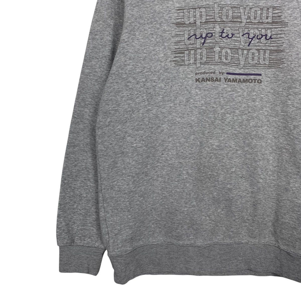 Kansai Yamamoto Up To You By Kansai Yamamoto Crewneck Sweatshirt Size US L / EU 52-54 / 3 - 3 Thumbnail