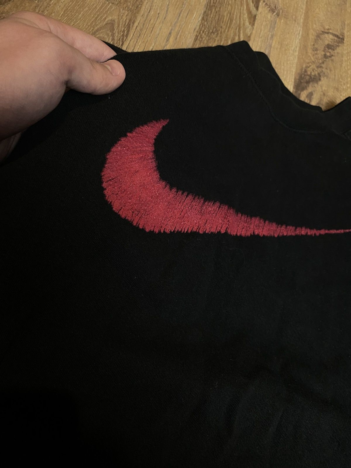 Nike × Vintage 80s Nike Vintage Sweatshirt Center Logo Y2K 90s Rare Size US XL / EU 56 / 4 - 3 Thumbnail