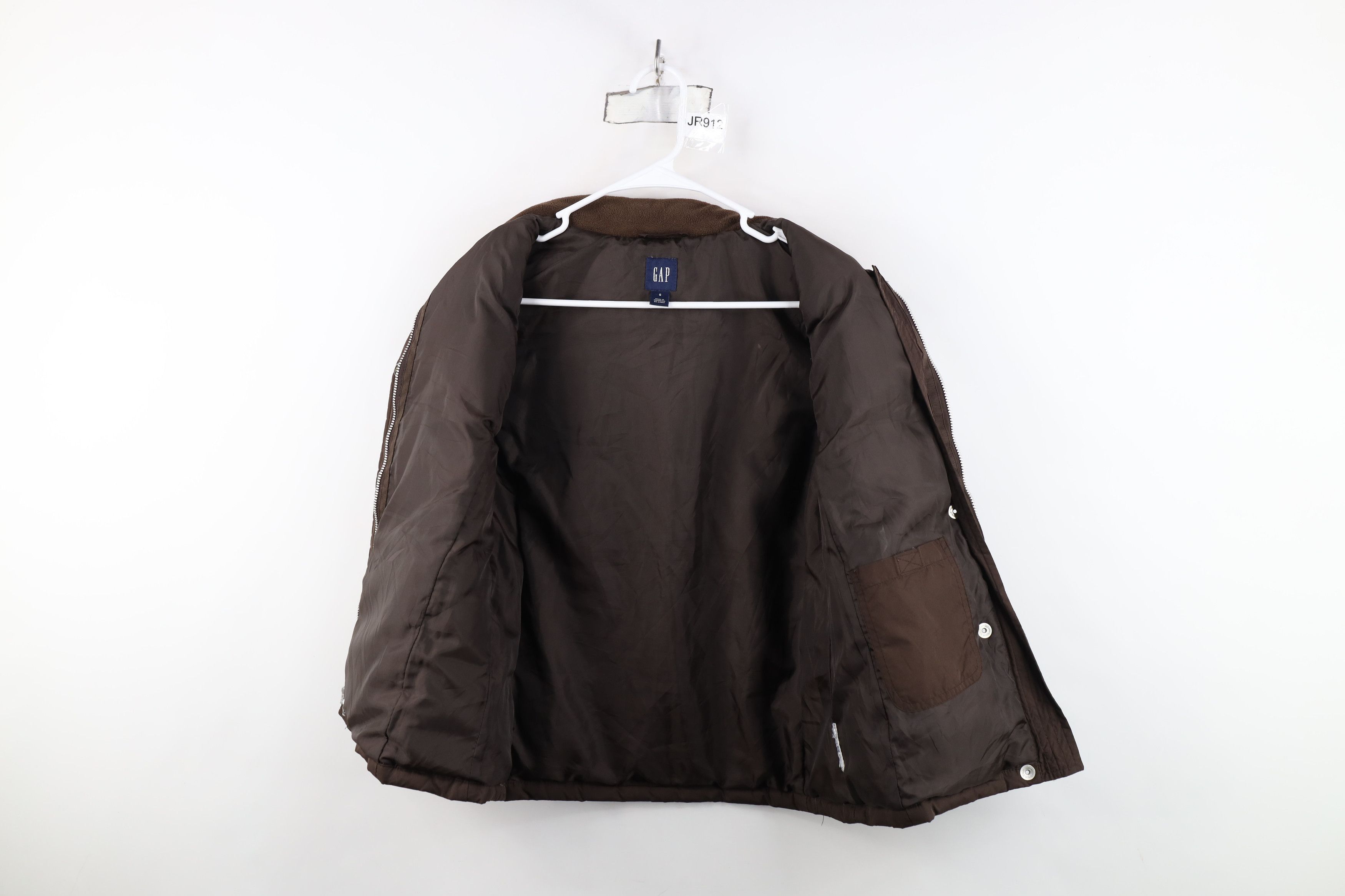 Gap Vintage 90s Y2K Gap Duck Down Puffer Vest Jacket Brown Size S / US 4 / IT 40 - 9 Thumbnail