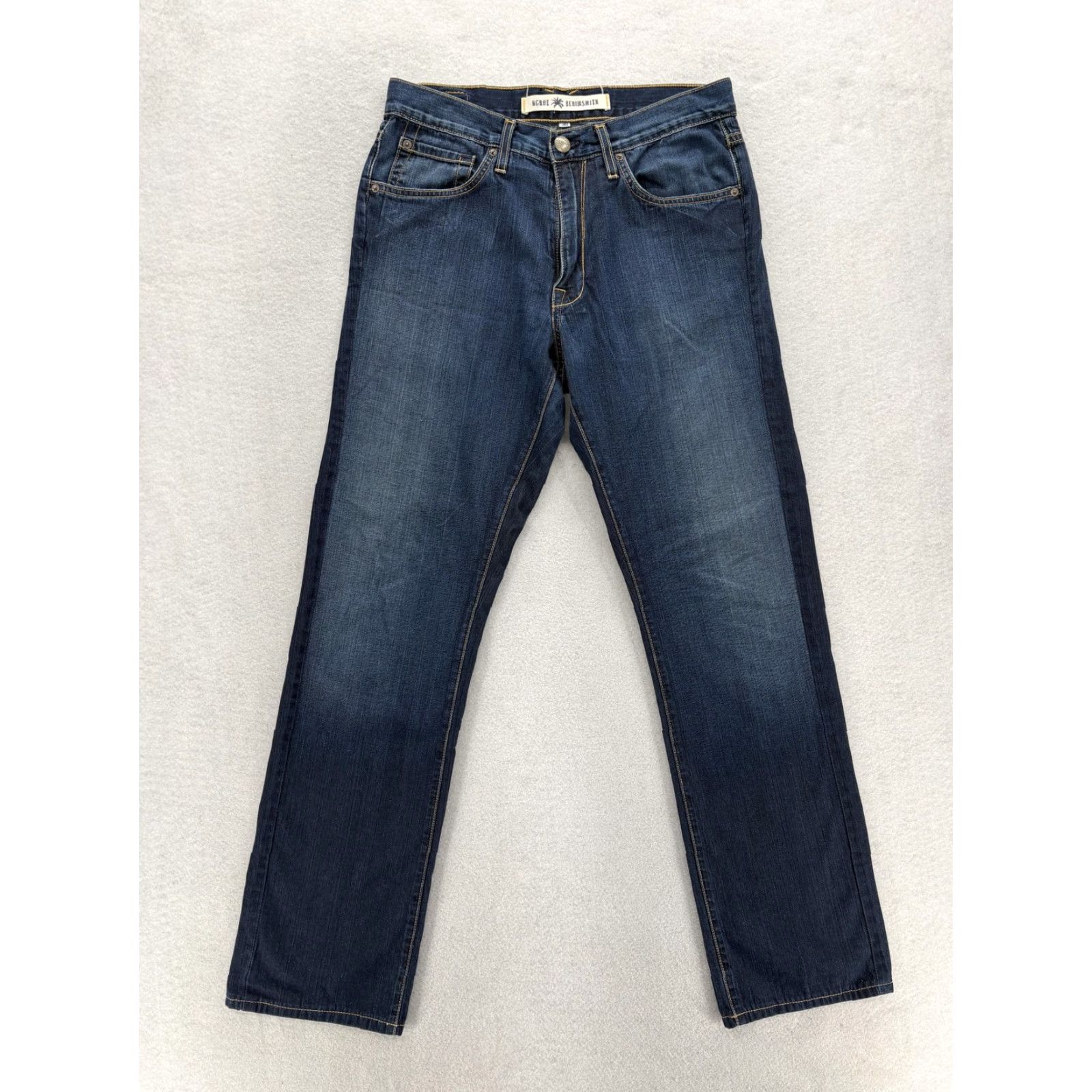 Denime Agave Waterman Jeans Mens 30x30 Blue Medium Wash Relaxed Straight Denim USA Shirt Mens 30 Blue Modern 90s? Size US 30 / EU 46 - 2 Thumbnail