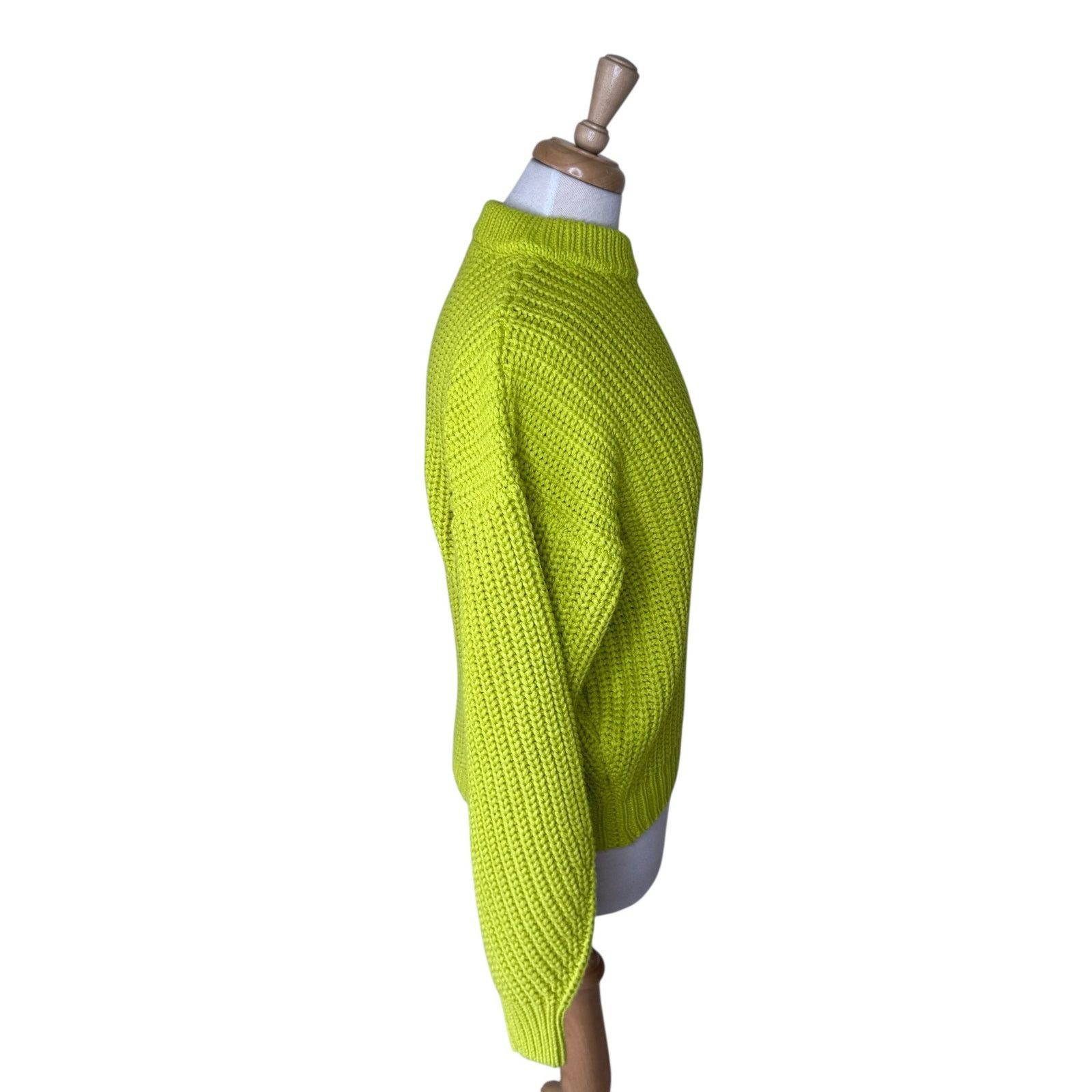 Show Me Your MuMu SHOW ME YOUR MUMU Bailey Sweater Lime Green Knit Large Size L / US 10 / IT 46 - 5 Thumbnail