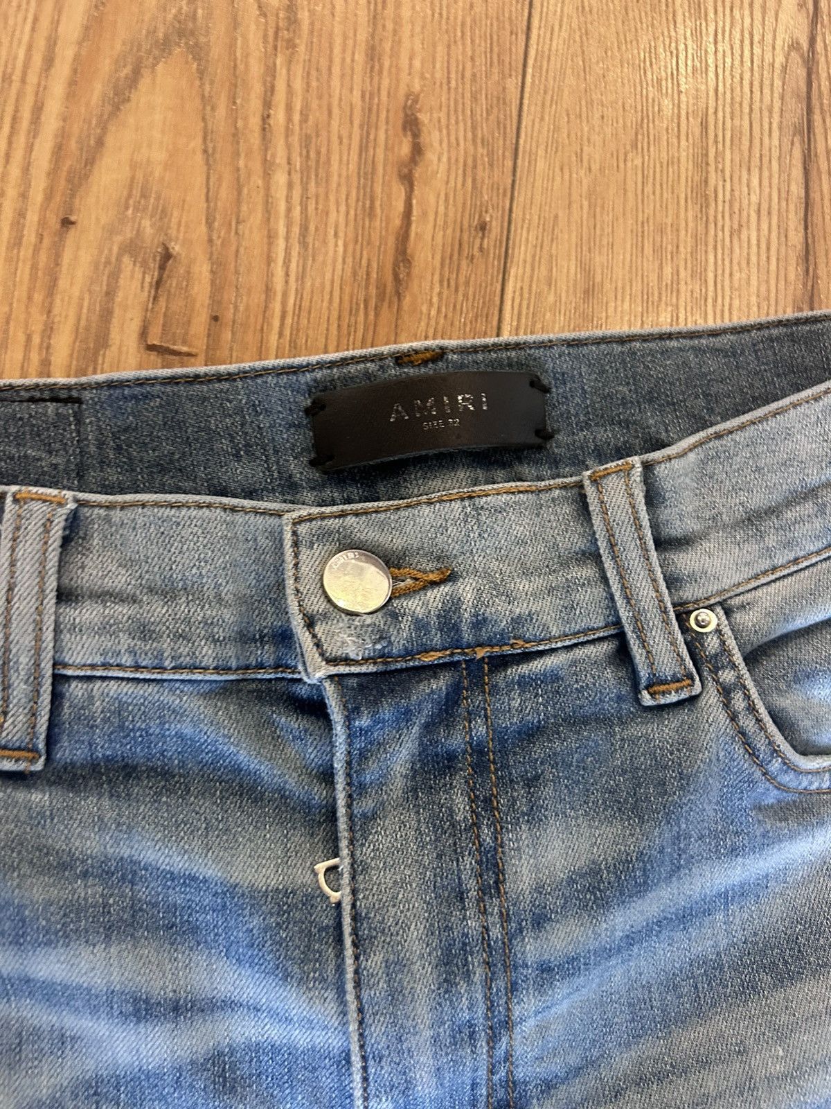 Amiri amiri ss18 blue art patch jeans Size US 32 / EU 48 - 2 Thumbnail