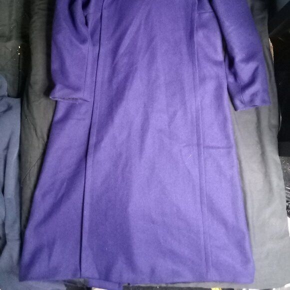 Other Vintage Stephane Matthews Double Breast Wool Overcoat Purple Size M / US 6-8 / IT 42-44 - 8 Thumbnail