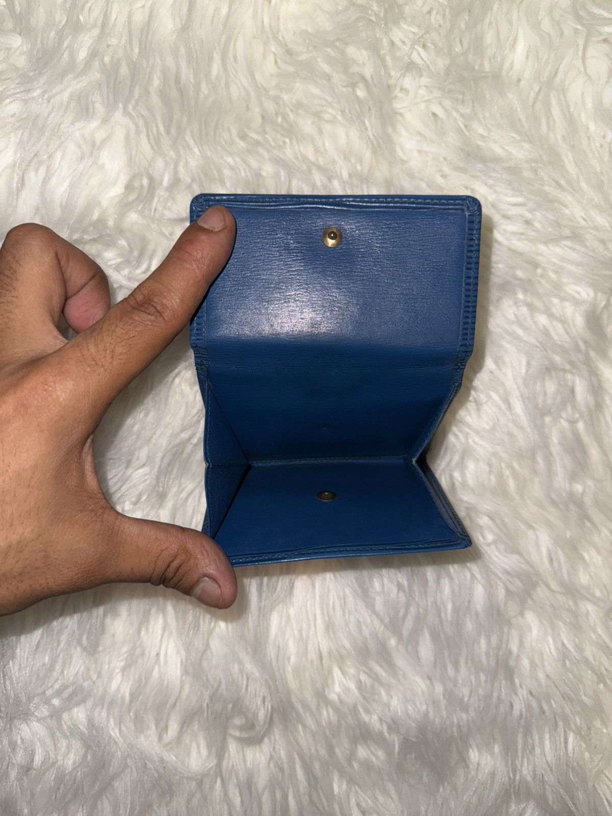 Louis Vuitton Louis Vuitton Blue Epi Wallet Size ONE SIZE - 5 Thumbnail