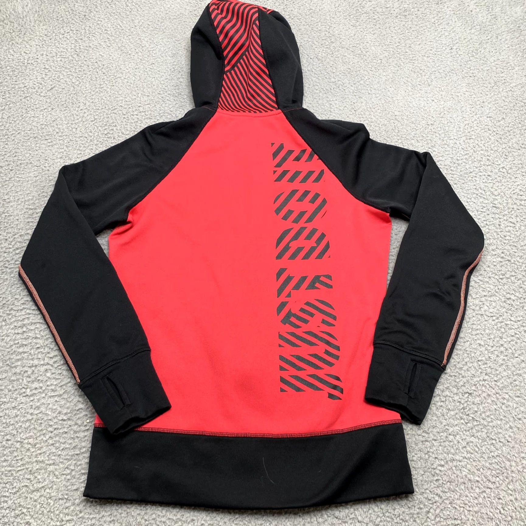 Nike Nike Jacket Womens S Red Just Do It Hoodie Sweatshirt Fleece Athletic Zip Pullover Logo Pockets Regular Fit Casual Outdoor 90s? Size S / US 4 / IT 40 - 2 Thumbnail