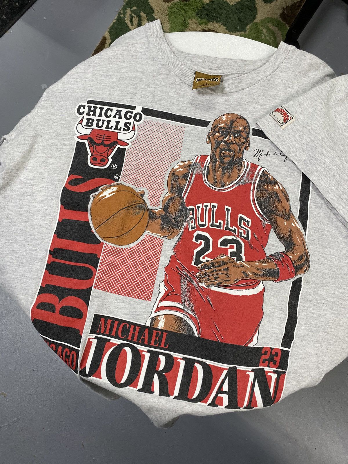 Nutmeg × Vintage Vintage 90’s Chicago Bulls Michael Jordan Shirt Adult Large Size US L / EU 52-54 / 3 - 9 Thumbnail