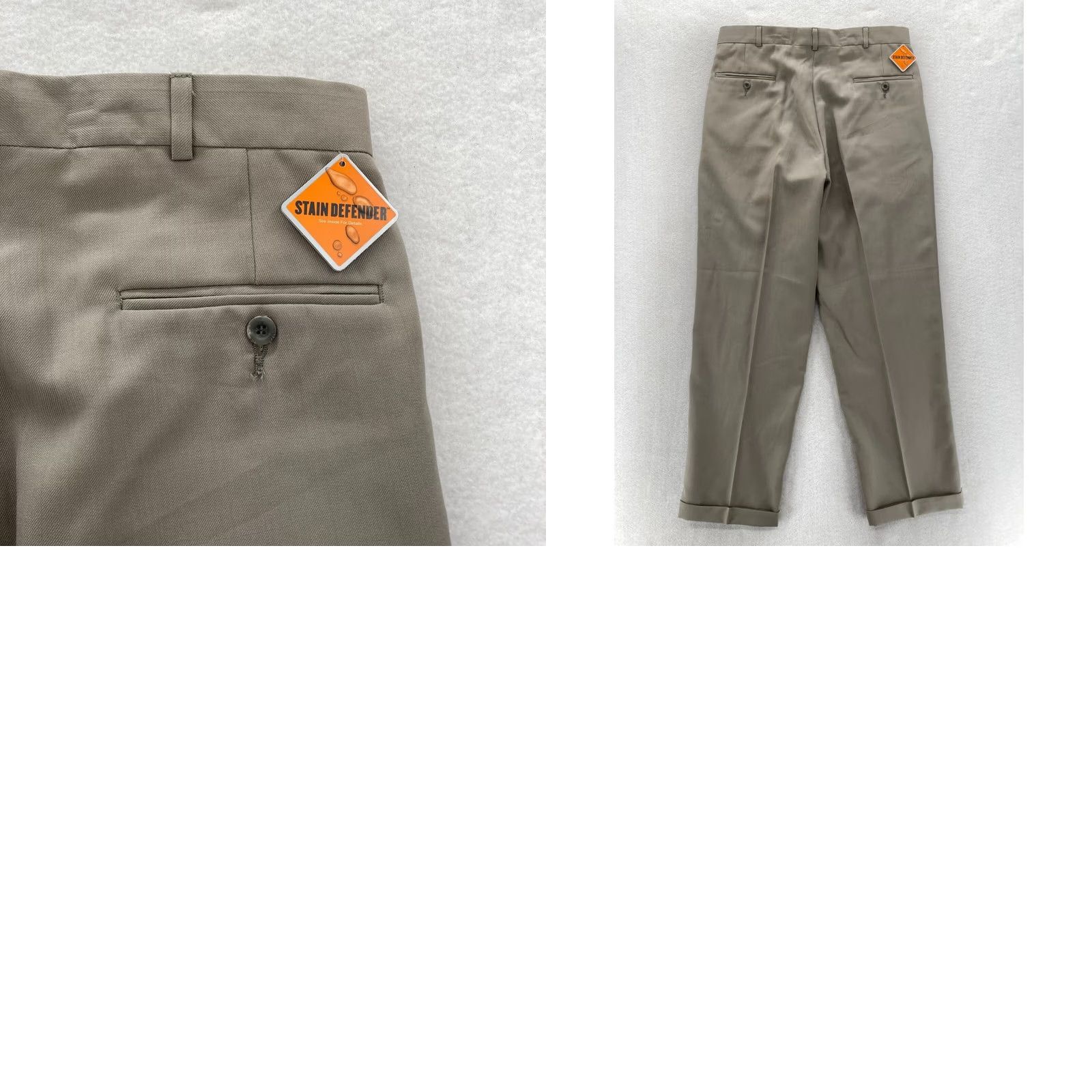 Dockers DOCKERS Slates Dress Pants Mens 34x31 Gray Wool Blend Gabardine Pleated Dress Pants Size US 34 / EU 50 - 9 Thumbnail