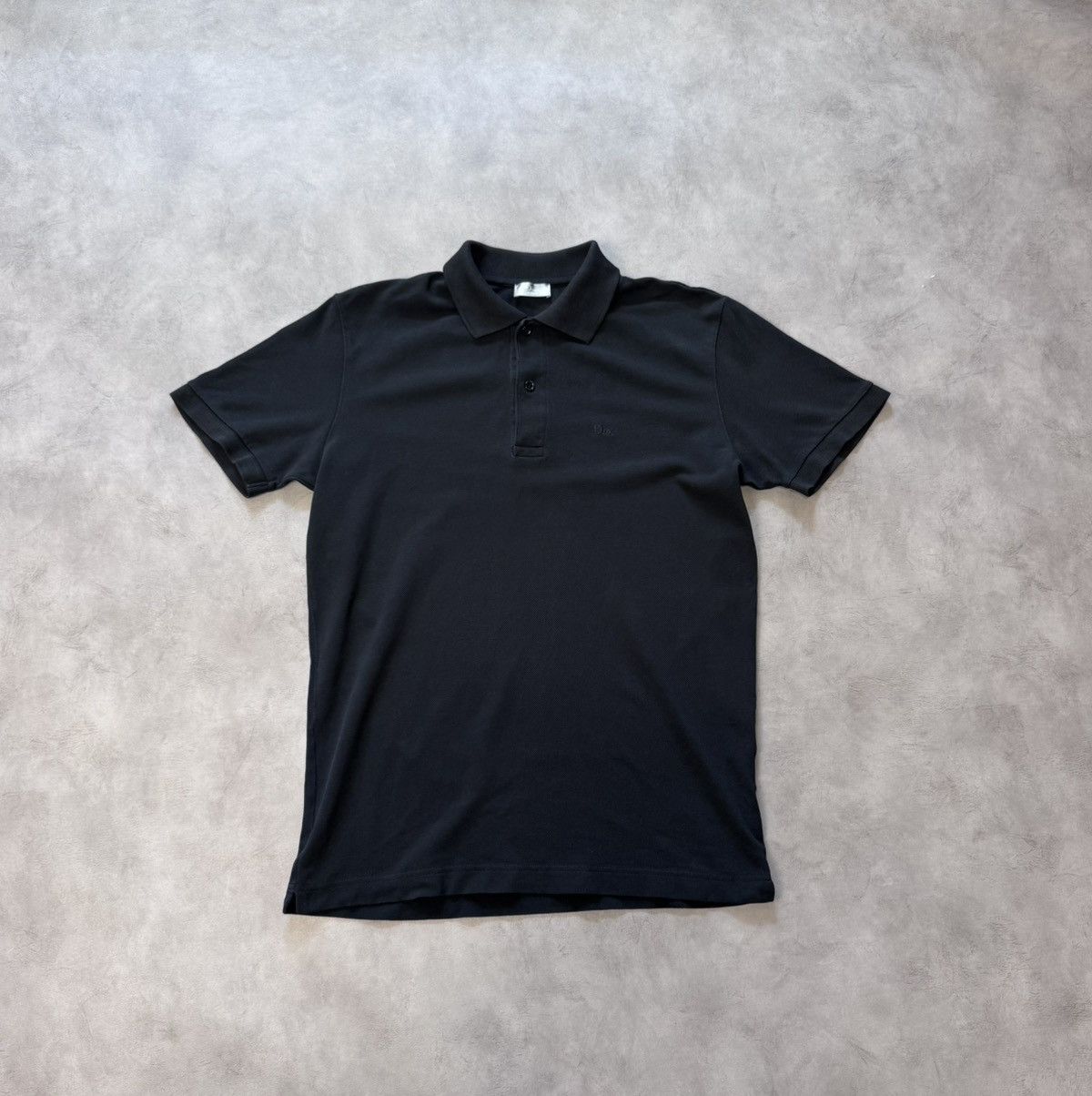 Dior Resort Men’s Polo Shirt Sleeve Black Size:48