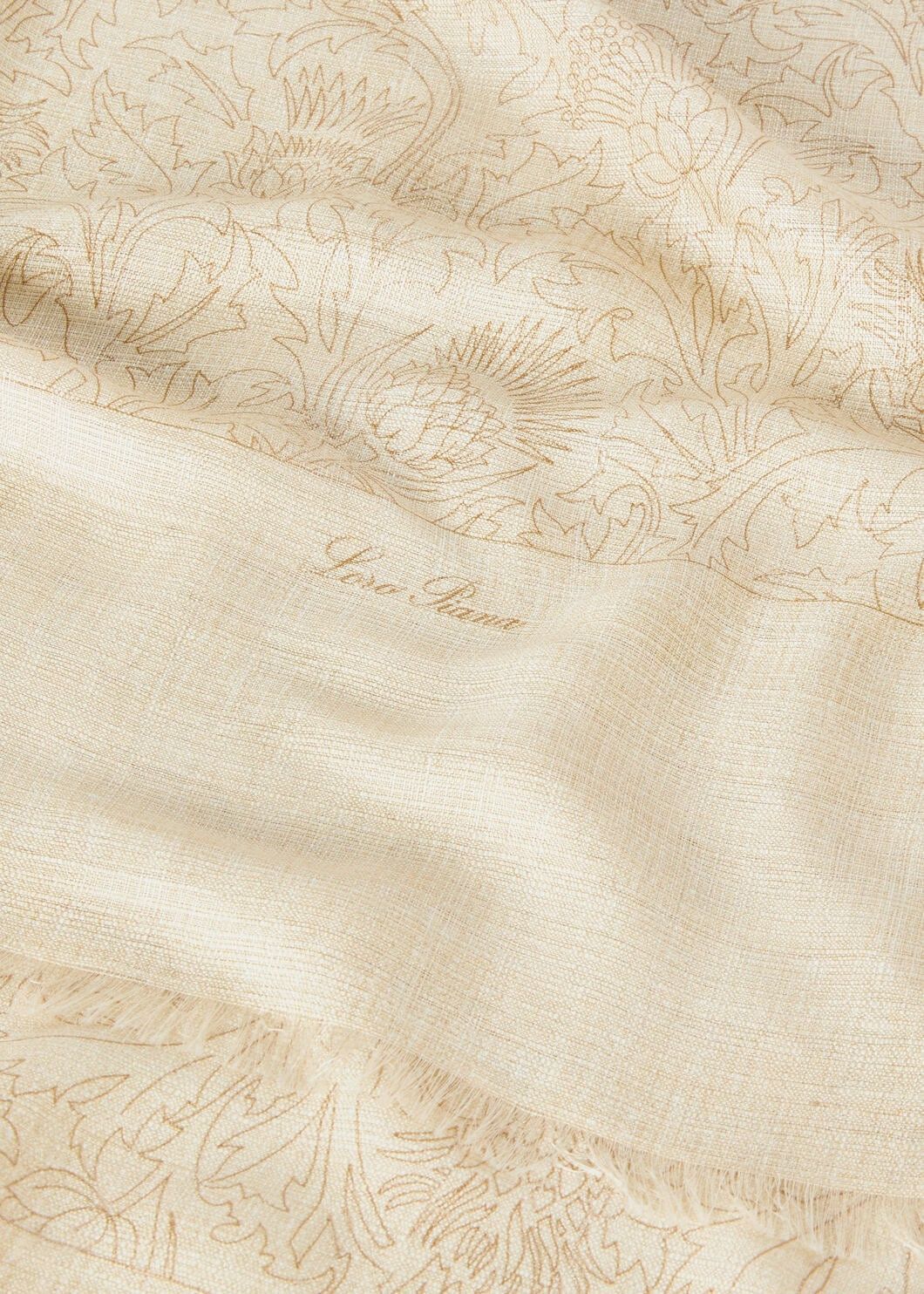 Loro Piana o1w1db10725 FAO6898 Size: OS / Cardo Maxi Carré in Beige Size ONE SIZE - 3 Thumbnail
