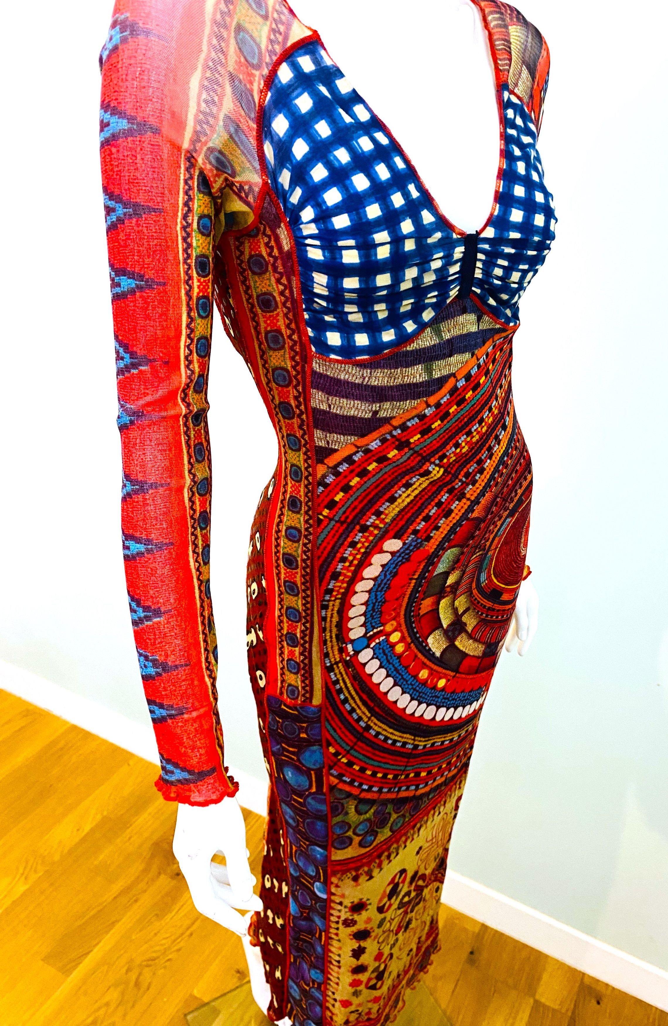 Jean Paul Gaultier Jean Paul Gaultier Backless FW 1995 Mesh Medium Maxi Dress Size M / US 6-8 / IT 42-44 - 6 Thumbnail