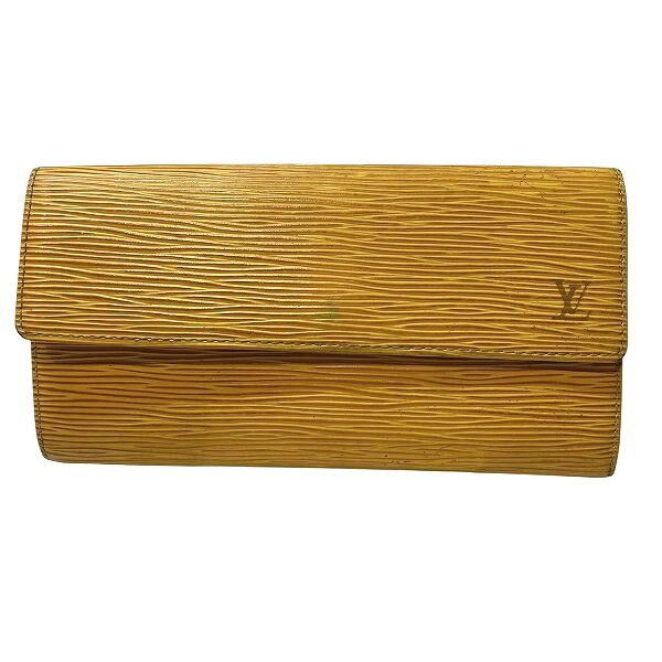 Louis Vuitton Louis Vuitton Louis Vuitton Pochette Portemonnaie Crédit Epi Long Wallet Leather Long Wallet M63579 Size ONE SIZE - 1 Thumbnail