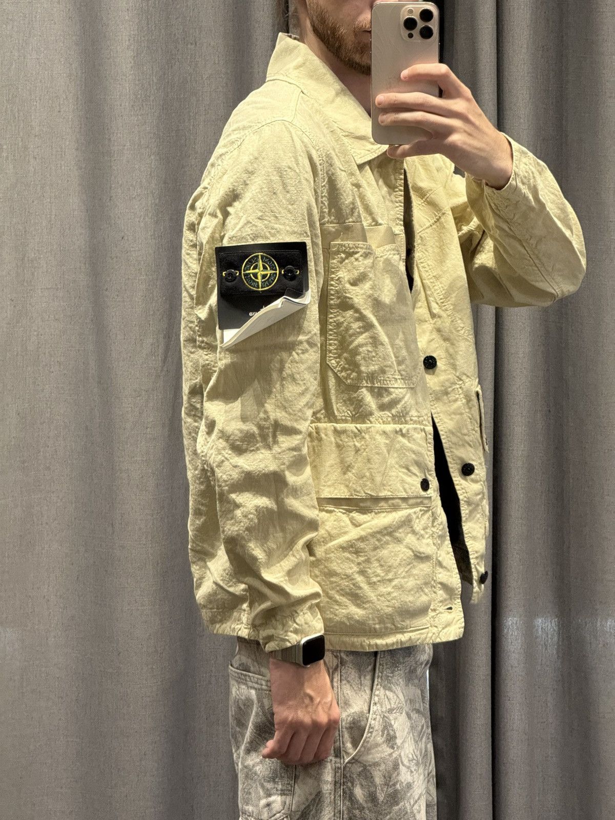 Stone Island 🔥Stone Island Tela Lino Nylon-TC Overshirt Jacket🔥 Size US M / EU 48-50 / 2 - 1 Thumbnail