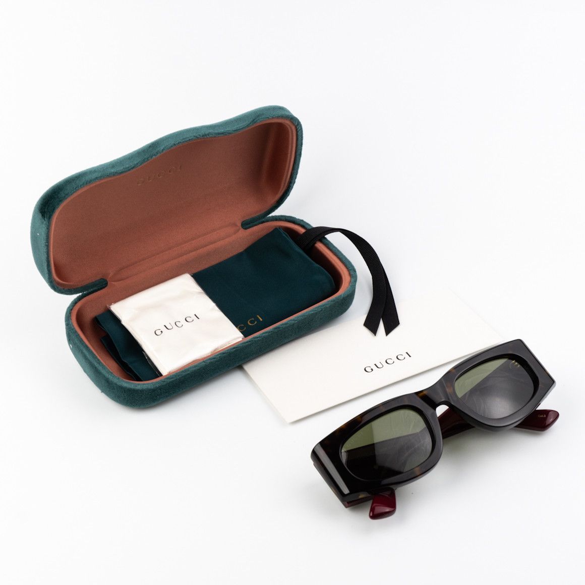 Gucci NEW Gucci GG1664S 002 Rectangle Unisex Sunglasses Size ONE SIZE - 9 Thumbnail