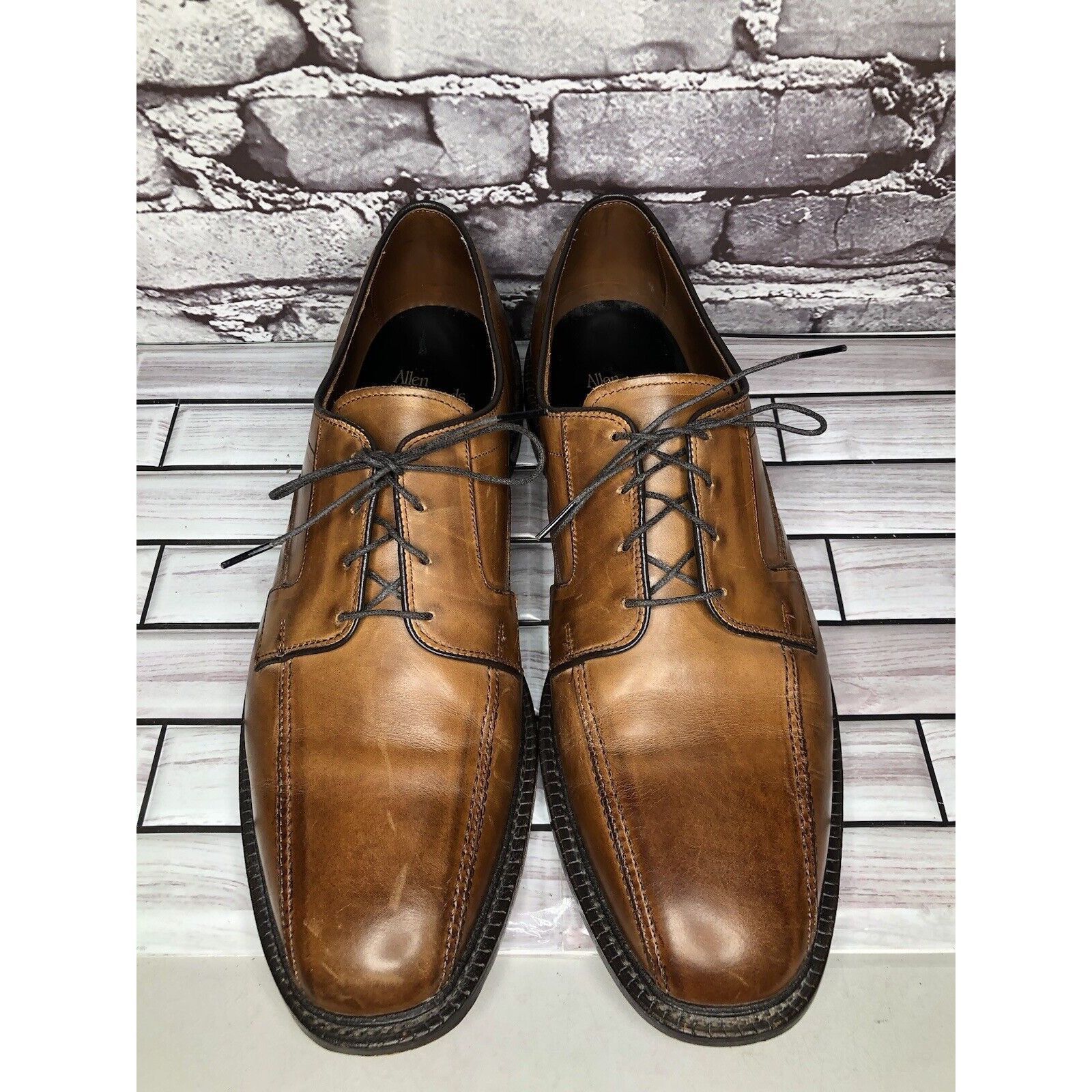 Allen Edmonds Allen Edmonds Dawson Brown Leather Derby Blucher Bicycle Dre Size US 13 / EU 46 - 10 Thumbnail