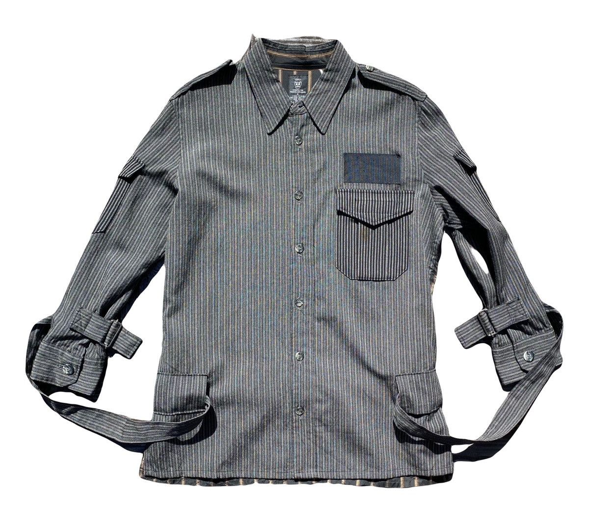 Japanese Brand × Seditionaries × Vintage Vintage 90s MILKBOY Bondage Hybrid Seditionaries/Punk Shirt Size US M / EU 48-50 / 2 - 1 Thumbnail