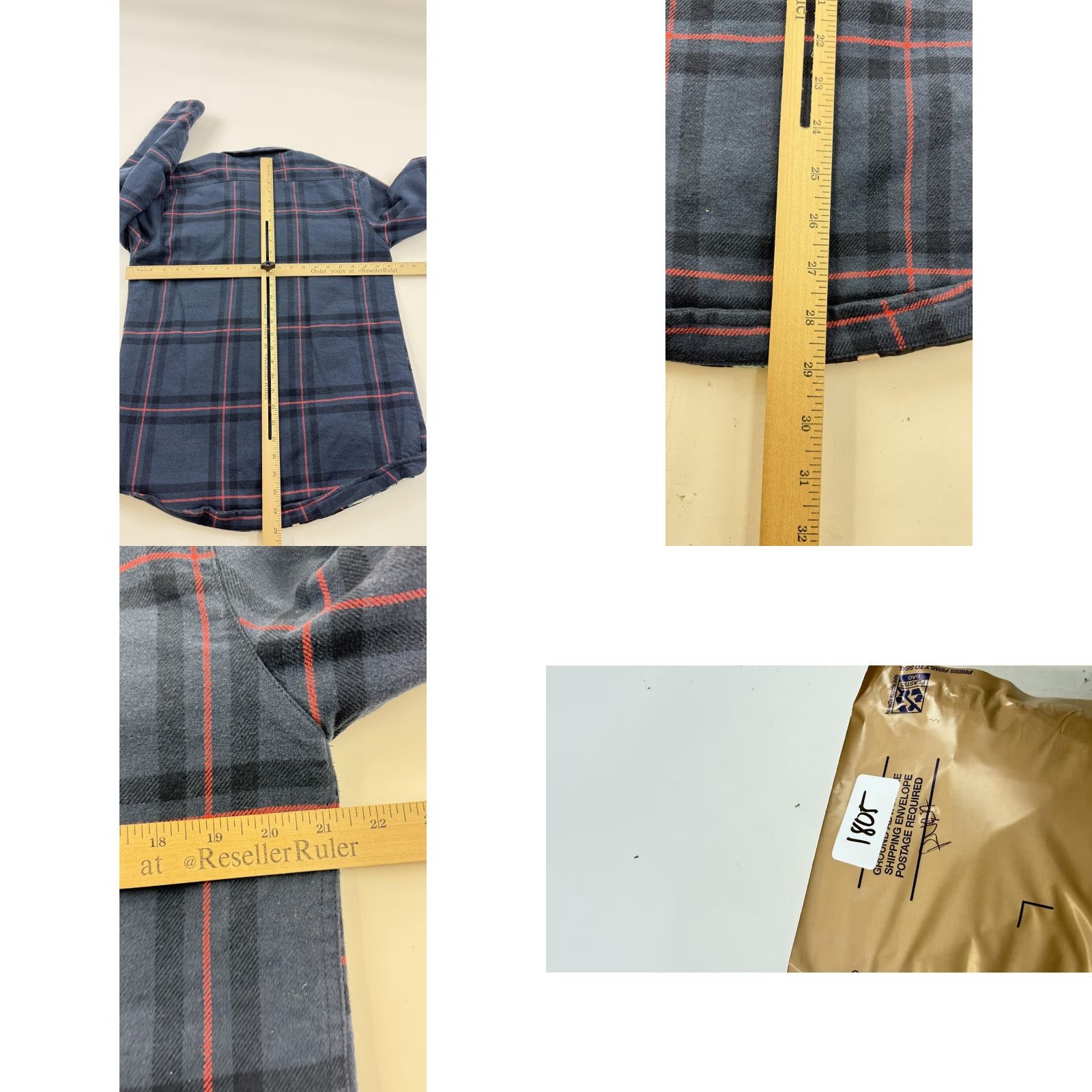 RVCA VINTAGE RVCA Jacket Mens M Blue Plaid Quilted Flannel Tropical Lined Warm FENRYVI Size US M / EU 48-50 / 2 - 8 Thumbnail