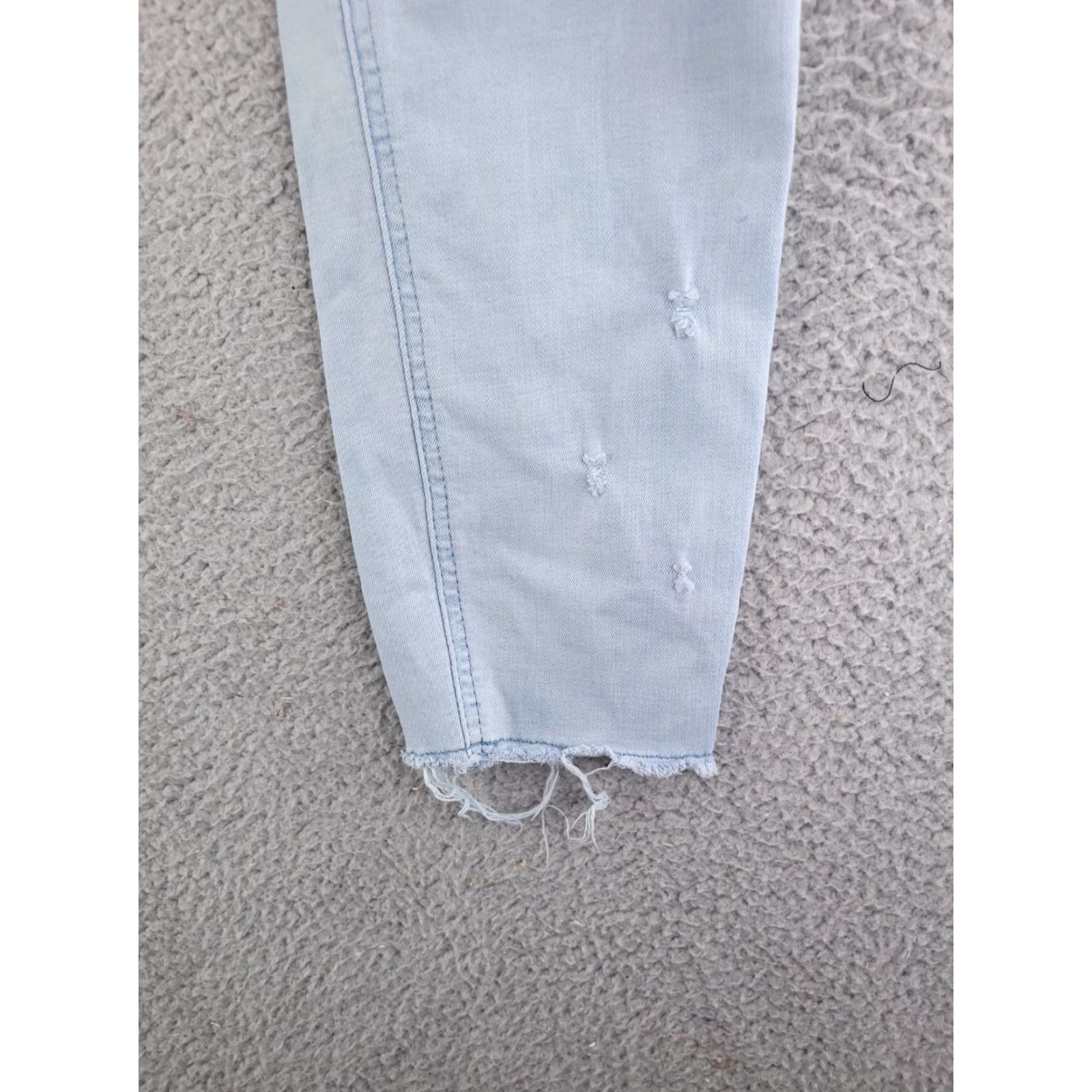 Pacsun Pacsun Jeans Mens 31x27 Blue Skinny Distressed Ripped Light Wash Jeans Mens Size US 31 - 4 Thumbnail
