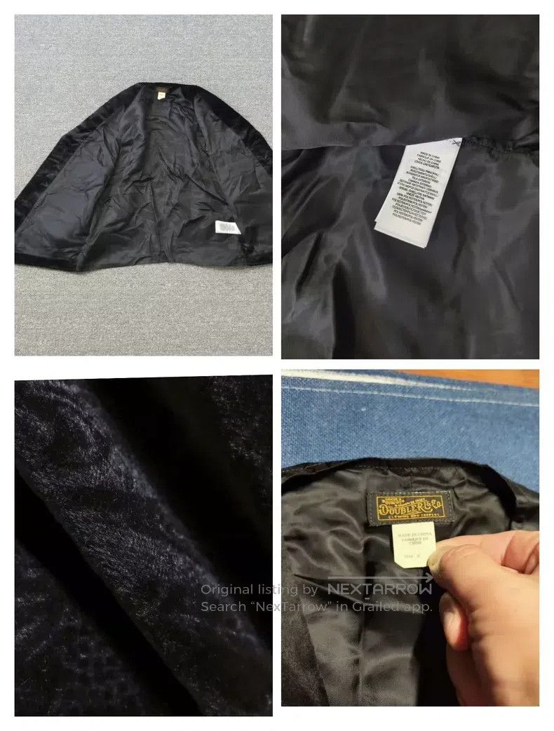 RRL Ralph Lauren RRL Ralph Lauren 24AW new black flocked triangle notch col Size US M / EU 48-50 / 2 - 9 Thumbnail