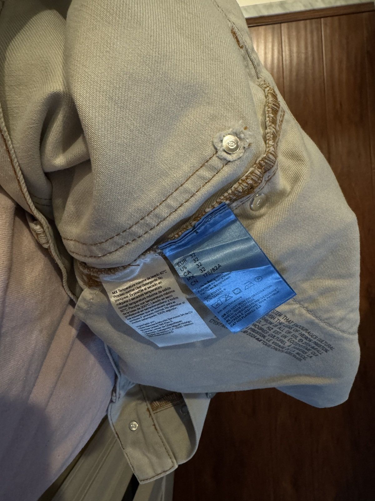 H&M × Heron Preston Heron Preston (H2) Gray Jeans Limited Edition Size US 32 / EU 48 - 4 Thumbnail