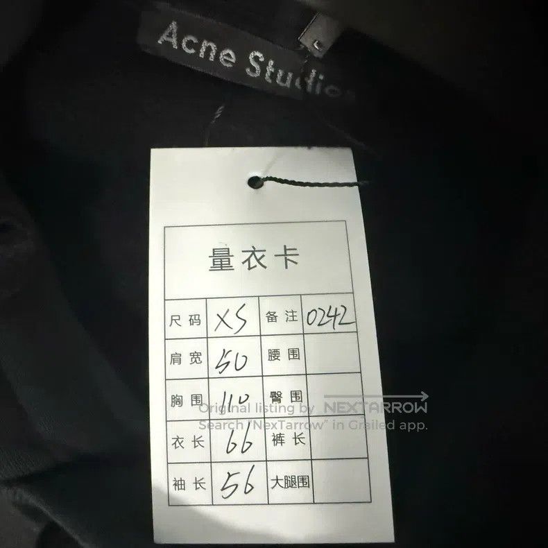 Acne Studios Acne Studios Black sweatshirt with expression embroidery Size US XS / EU 42 / 0 - 5 Thumbnail
