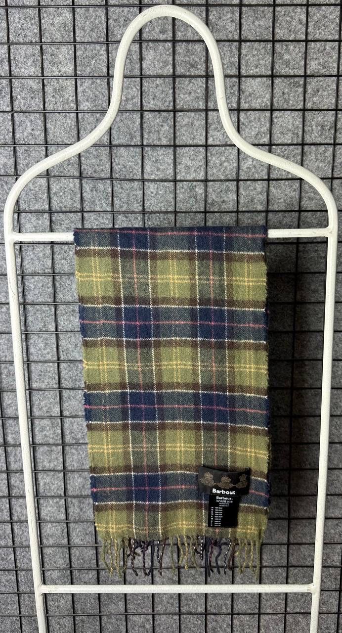 Barbour Barbour wool scarf tartan green one size Size ONE SIZE - 1 Thumbnail