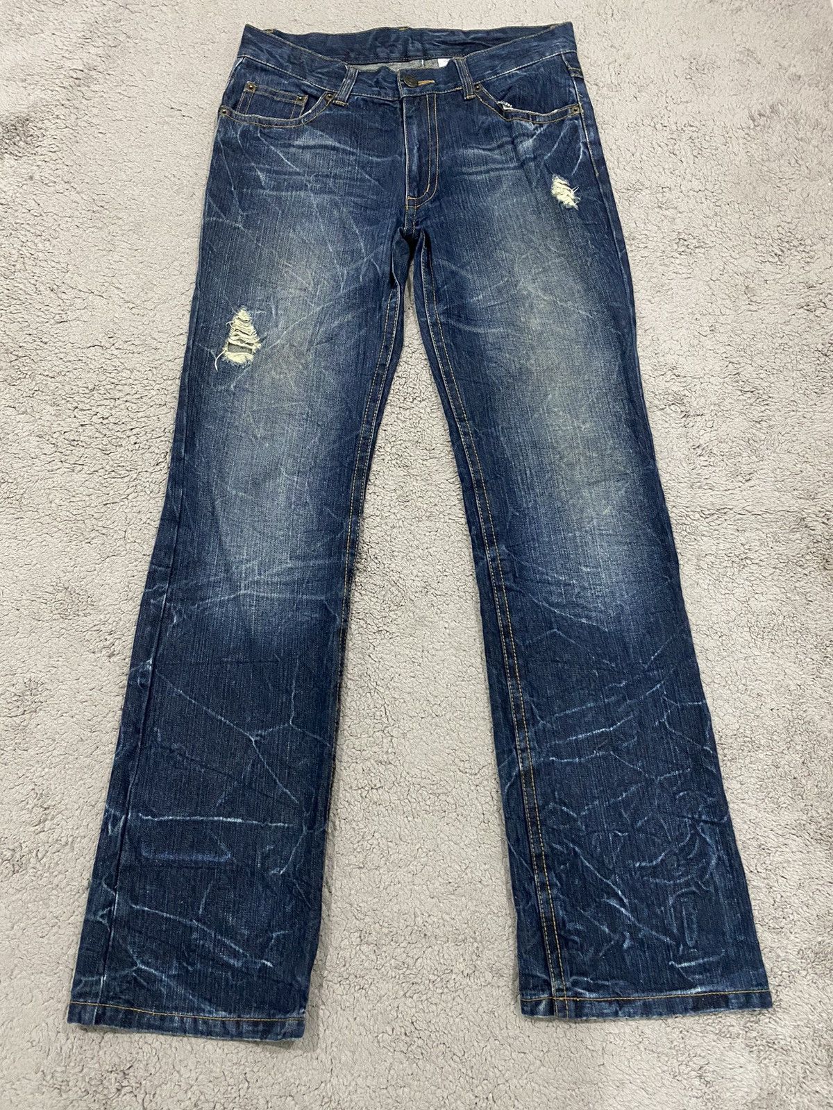 Hysteric Glamour Japanese Flare Jeans Jack Angel Denim Pants Size US 33 - 5 Thumbnail