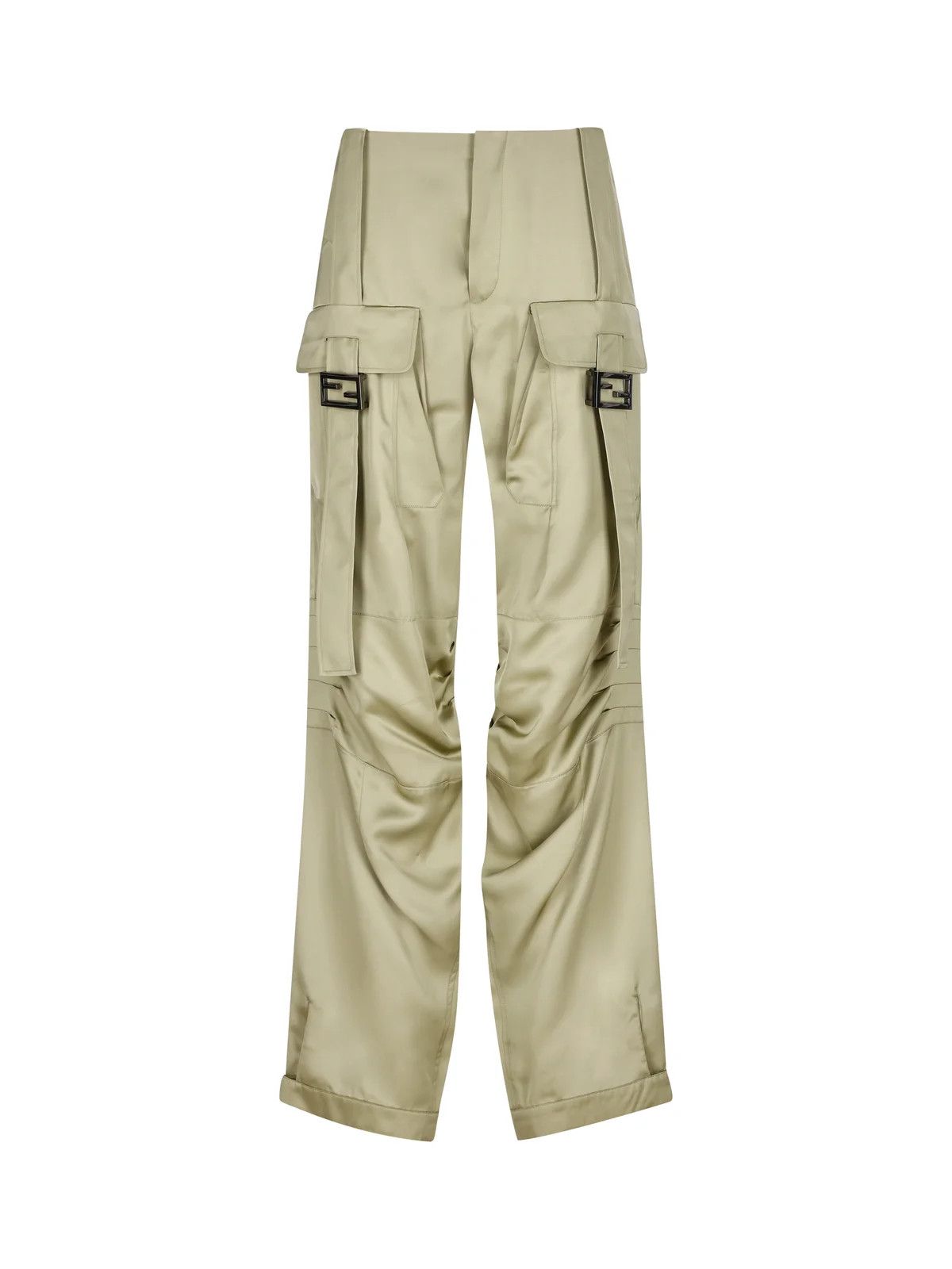 o1loc1c0824 Trousers in Green